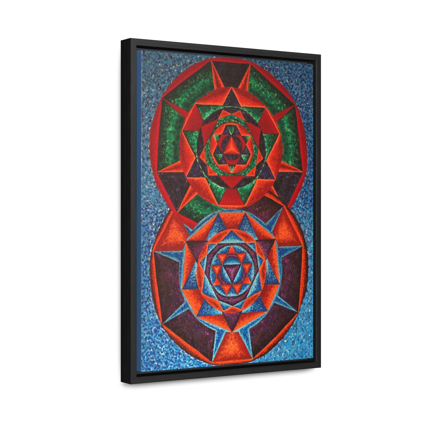 Colorful Music: First Season - 2023 Canvas Gallery "G represented in Blue red with a dominant fifth"