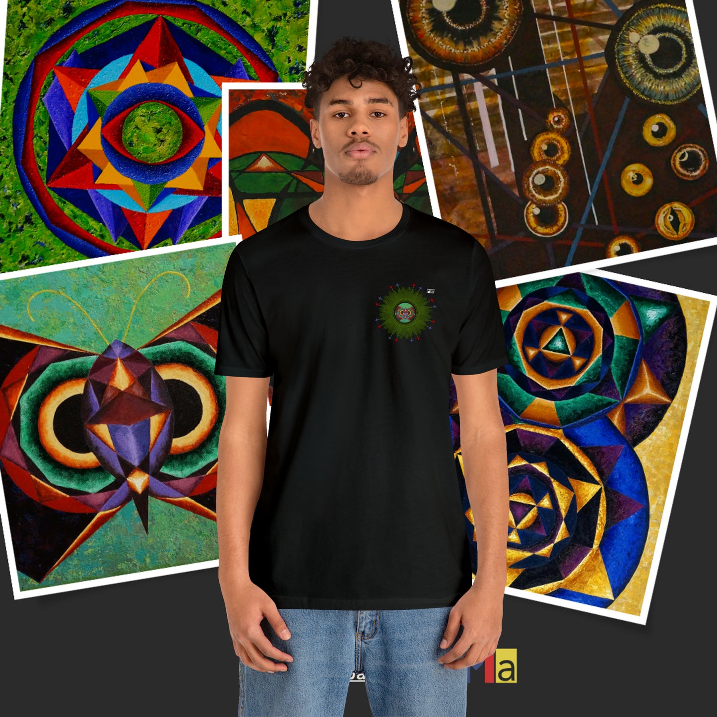 Unisex Jersey Short Sleeve Tee: "Monarch" in F#