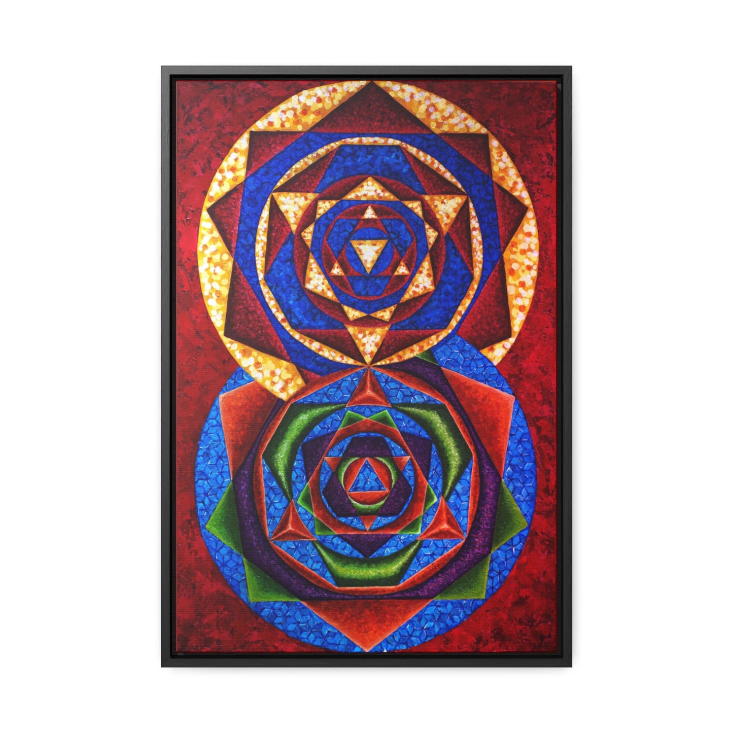 Colorful Music: First Season - 2023 Canvas Gallery "C represented in magenta red with a dominant fifth"