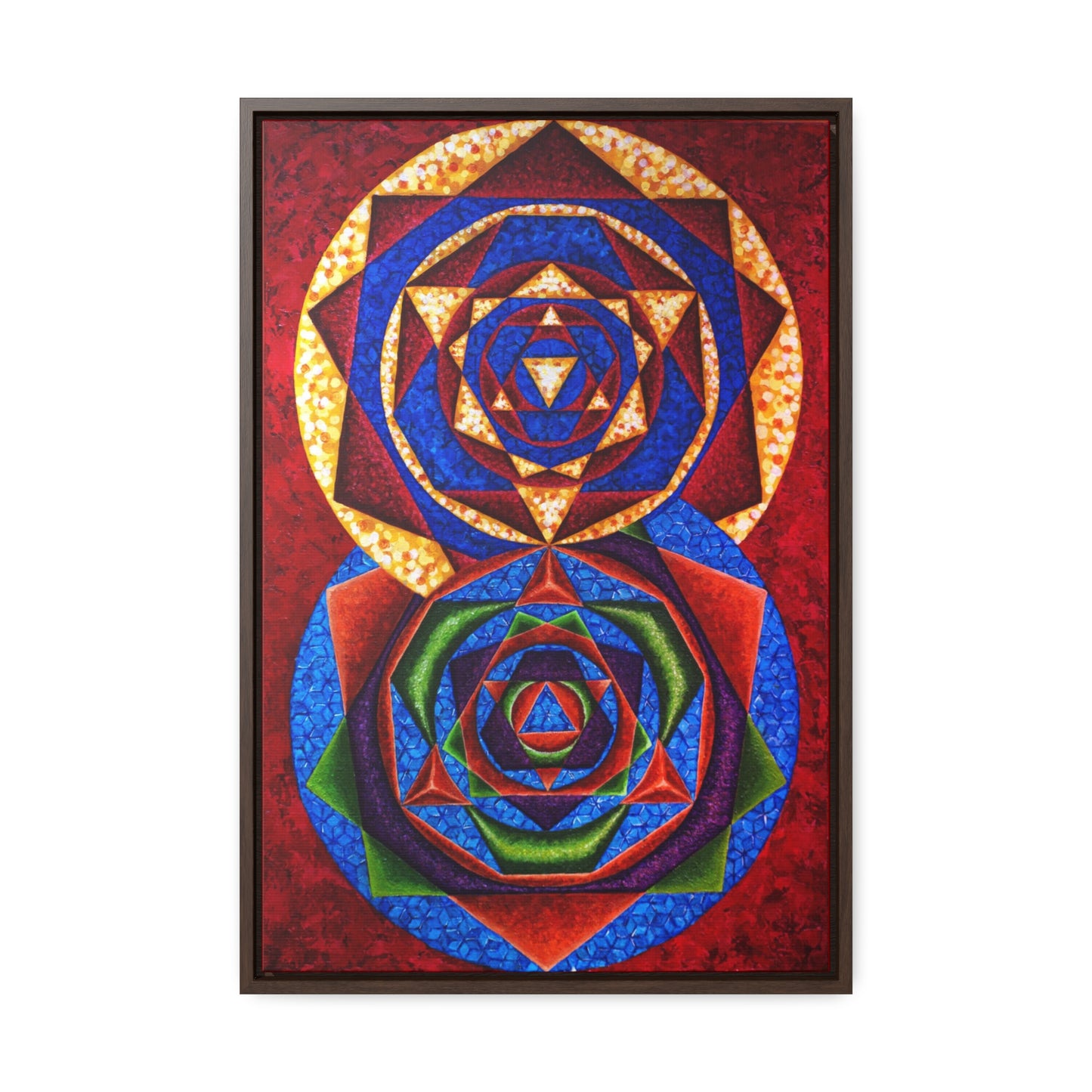 Colorful Music: First Season - 2023 Canvas Gallery "C represented in magenta red with a dominant fifth"