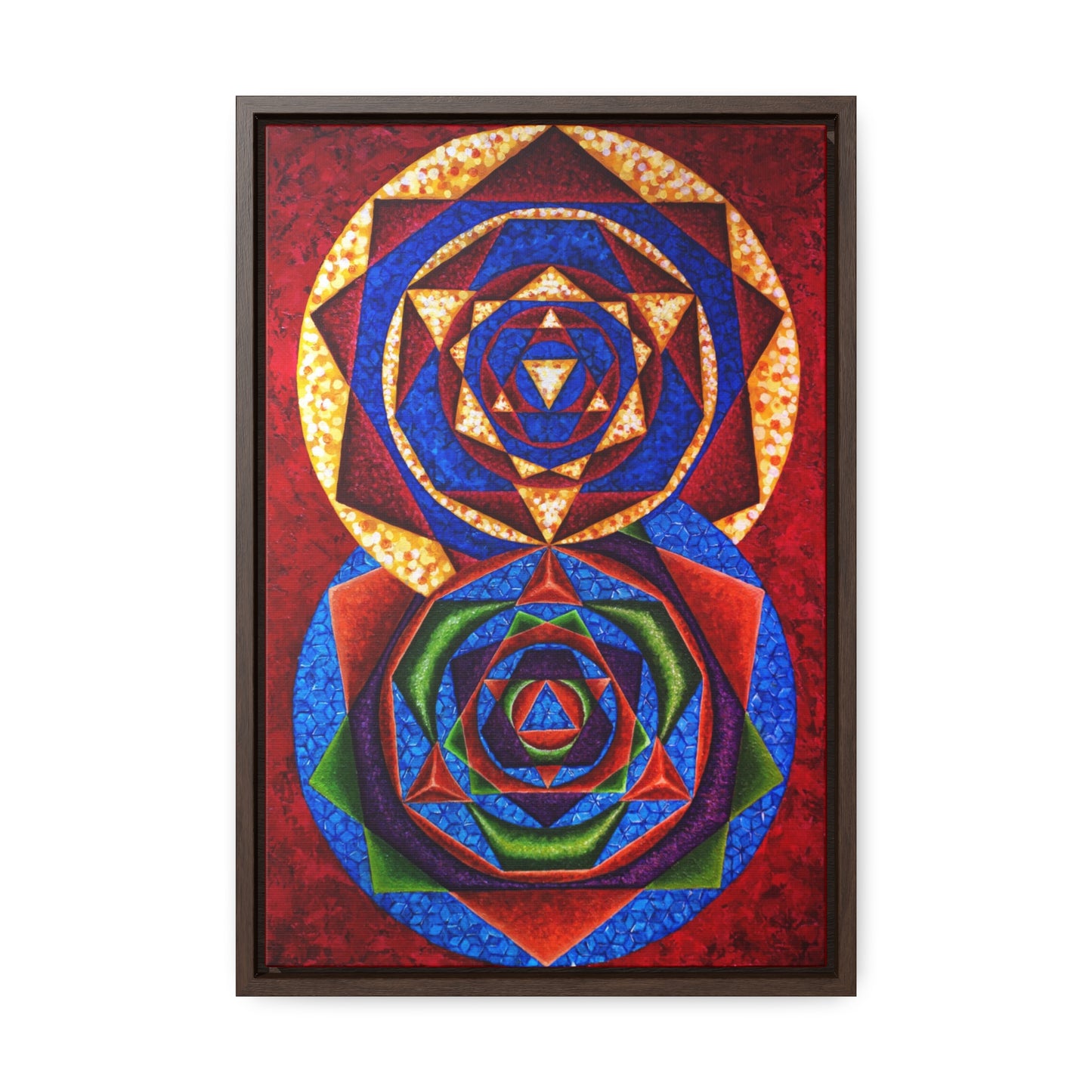 Colorful Music: First Season - 2023 Canvas Gallery "C represented in magenta red with a dominant fifth"