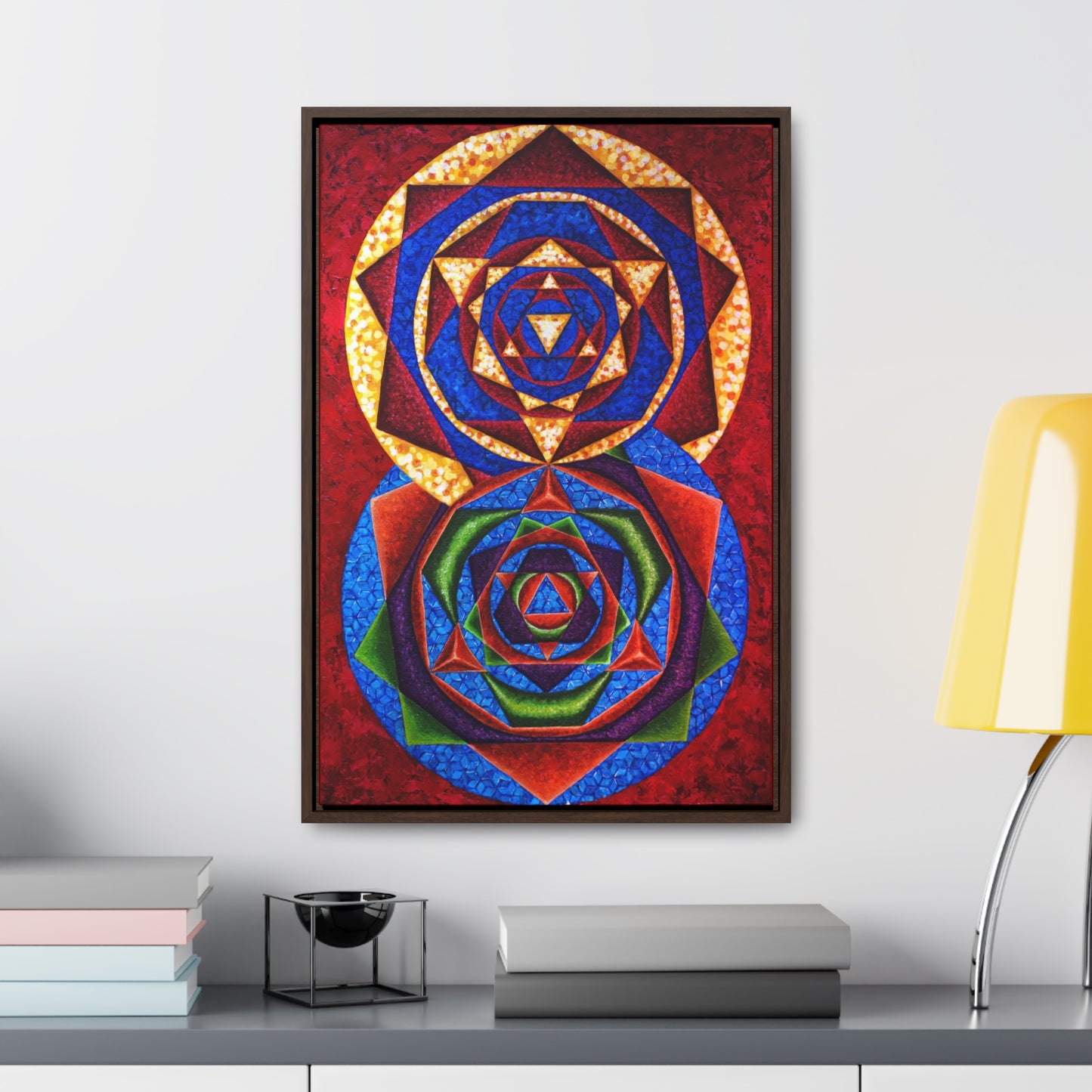 Colorful Music: First Season - 2023 Canvas Gallery "C represented in magenta red with a dominant fifth"