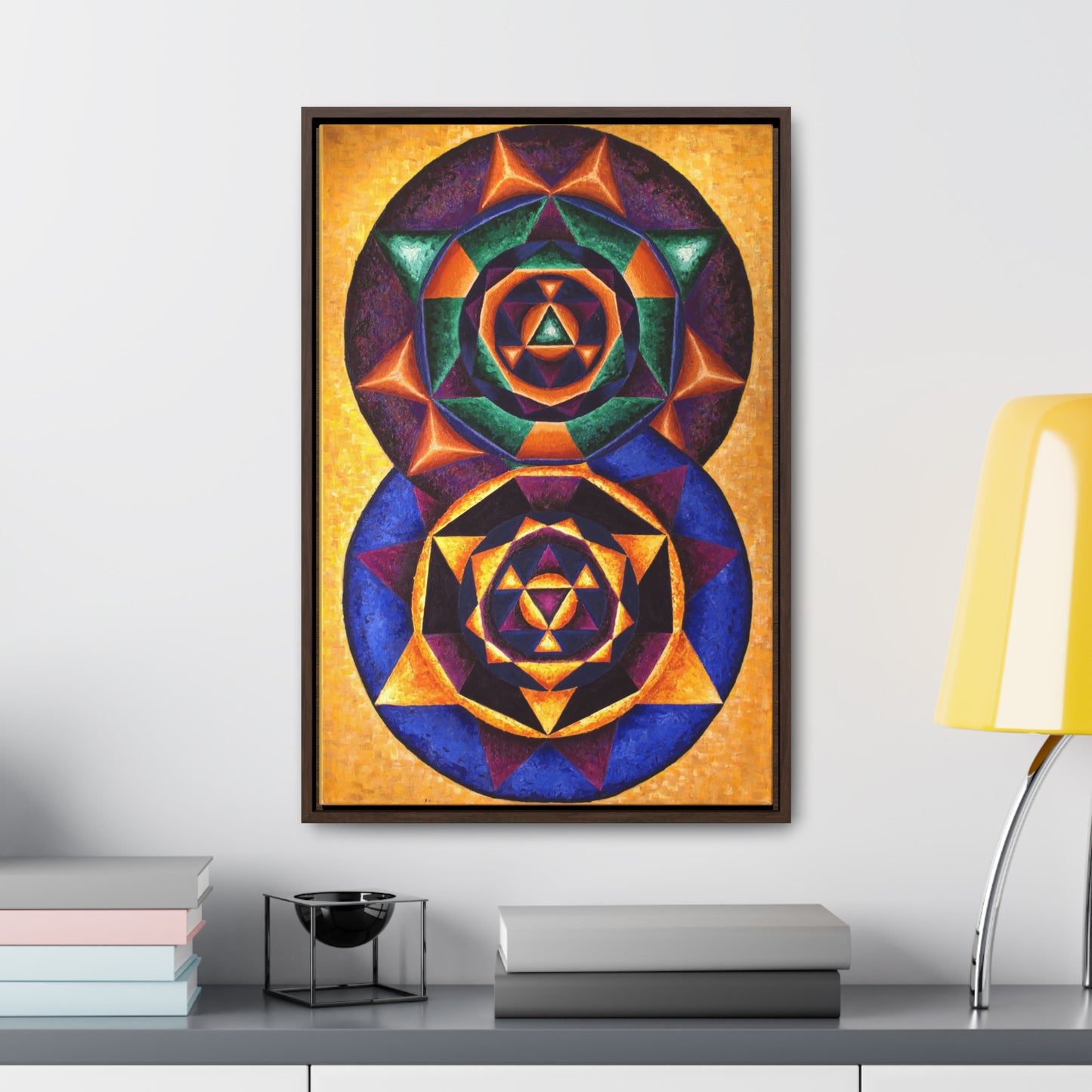 Colorful Music: First Season - 2023 Canvas Gallery "E represented in yellow with a dominant fifth"