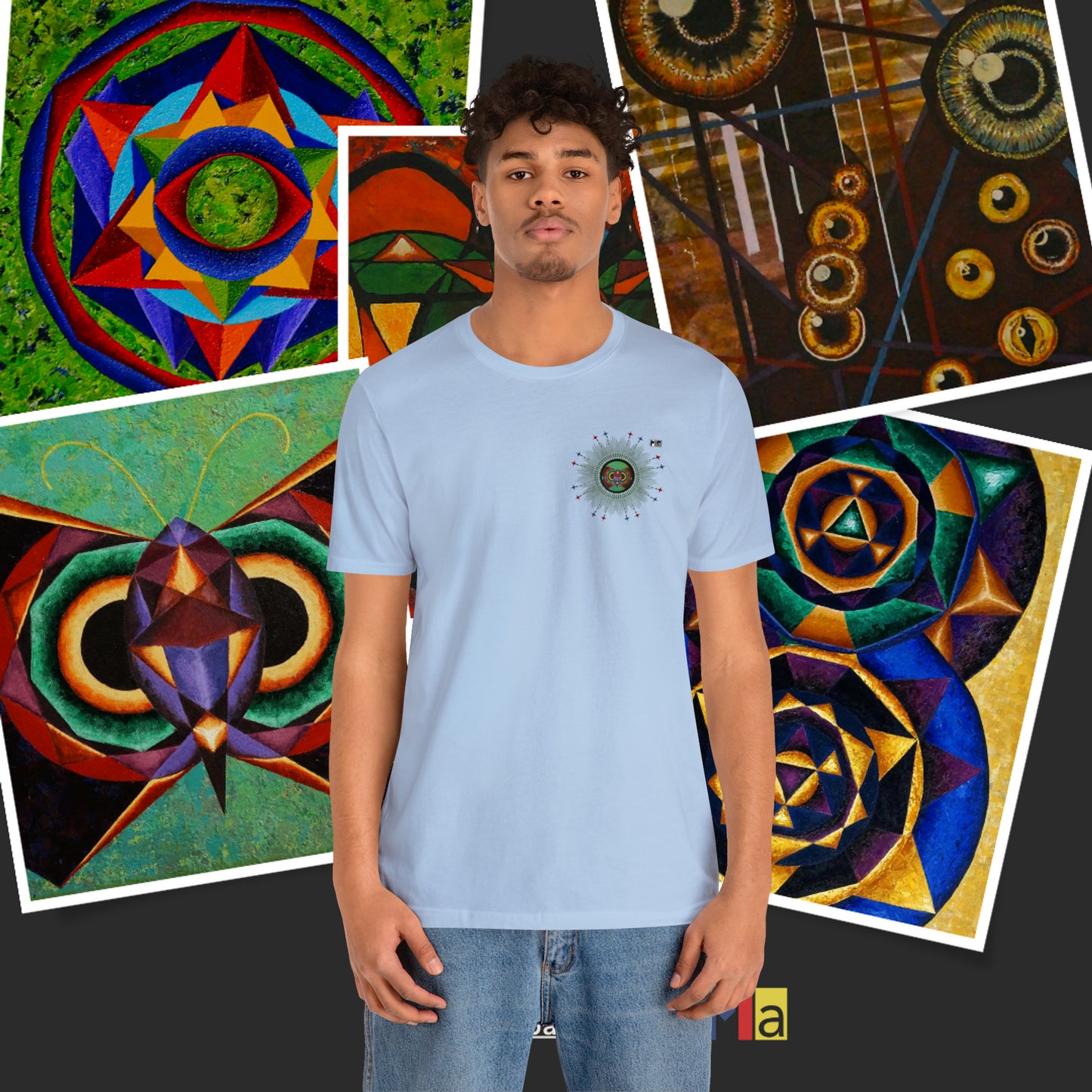 Unisex Jersey Short Sleeve Tee: "Monarch" in F#