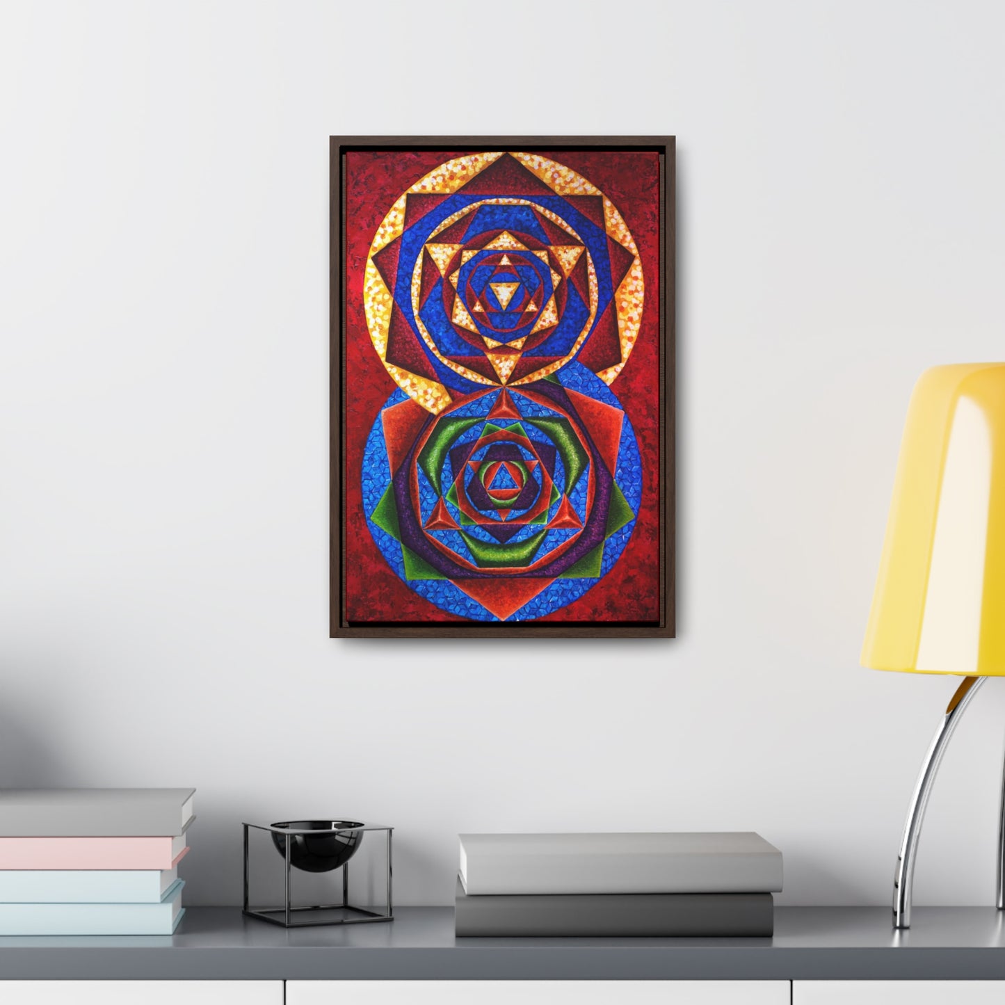 Colorful Music: First Season - 2023 Canvas Gallery "C represented in magenta red with a dominant fifth"