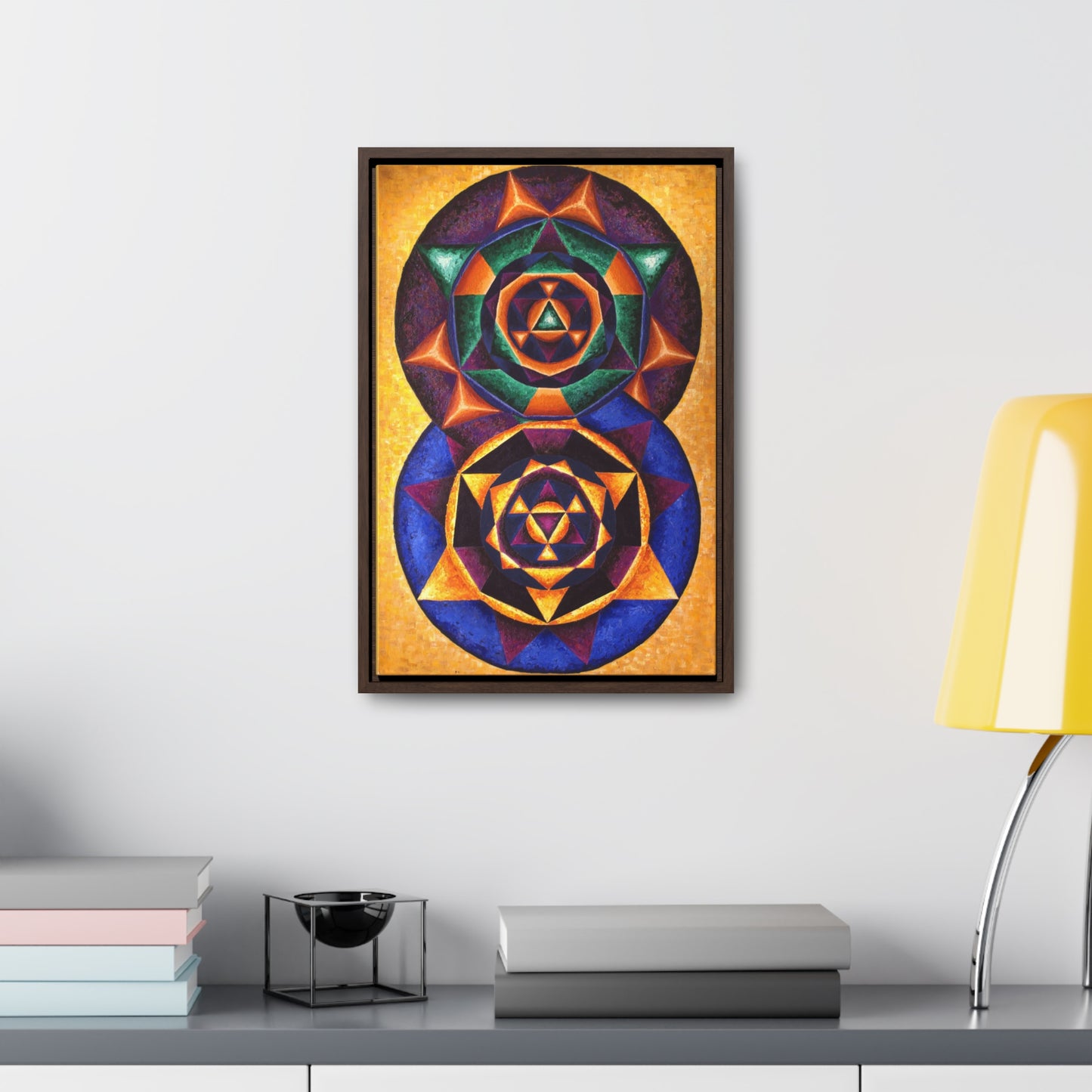 Colorful Music: First Season - 2023 Canvas Gallery "E represented in yellow with a dominant fifth"