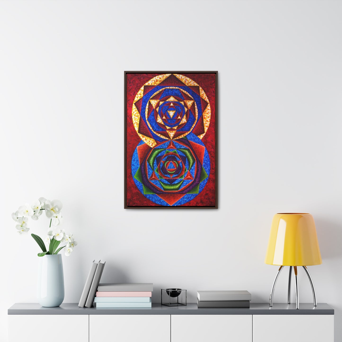 Colorful Music: First Season - 2023 Canvas Gallery "C represented in magenta red with a dominant fifth"