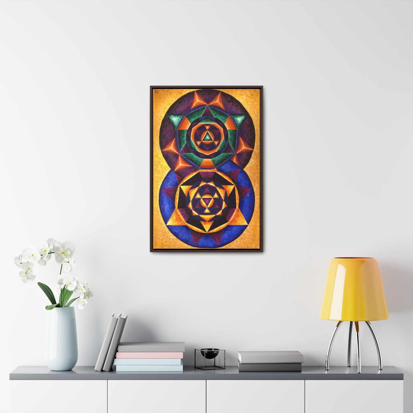 Colorful Music: First Season - 2023 Canvas Gallery "E represented in yellow with a dominant fifth"