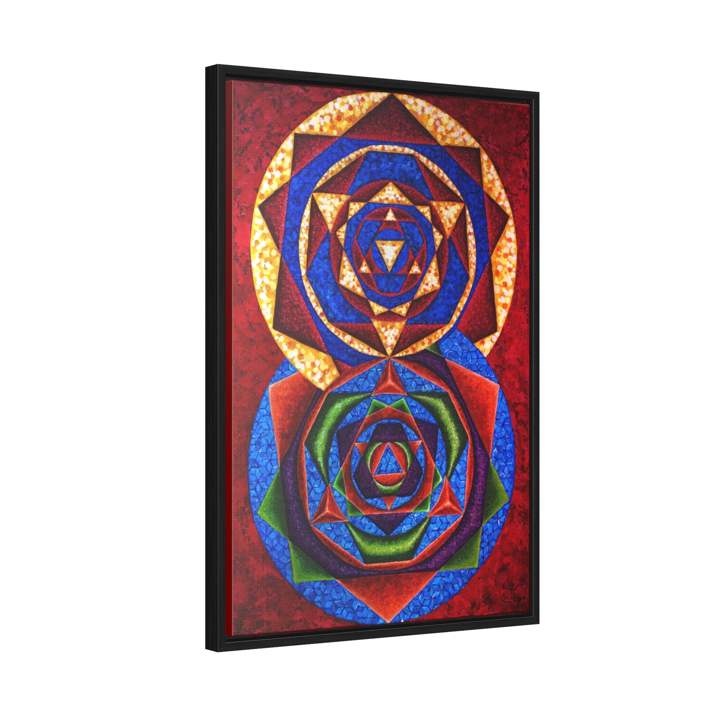 Colorful Music: First Season - 2023 Canvas Gallery "C represented in magenta red with a dominant fifth"
