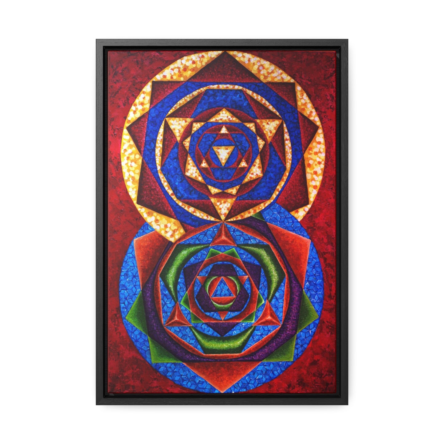 Colorful Music: First Season - 2023 Canvas Gallery "C represented in magenta red with a dominant fifth"