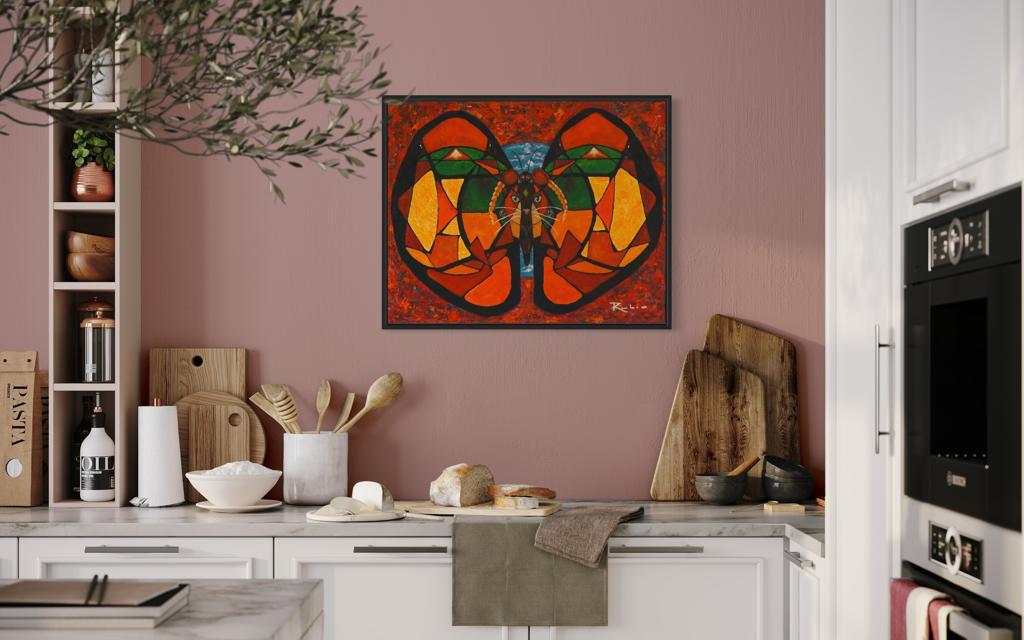 Colorful Music: First Season - Canvas Gallery "Butterfly Nahual" in D Major