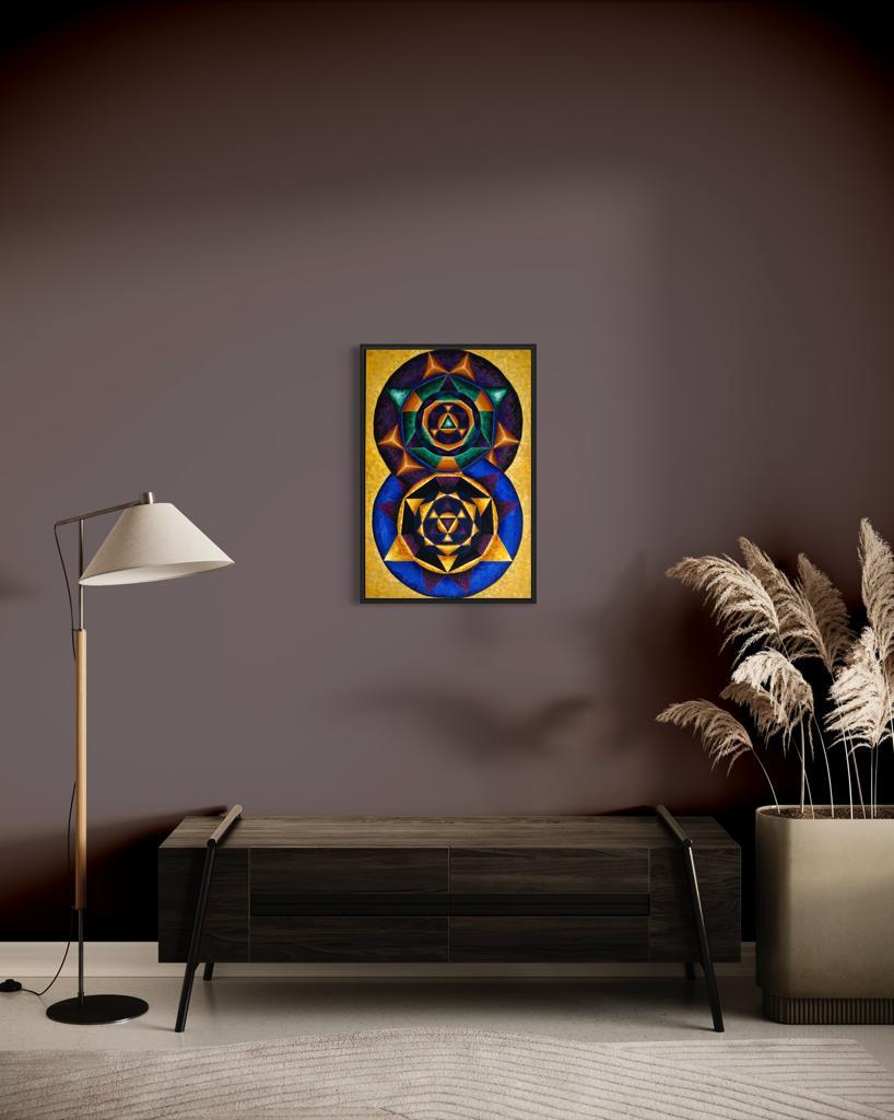 Colorful Music: First Season - 2023 Canvas Gallery "E represented in yellow with a dominant fifth"