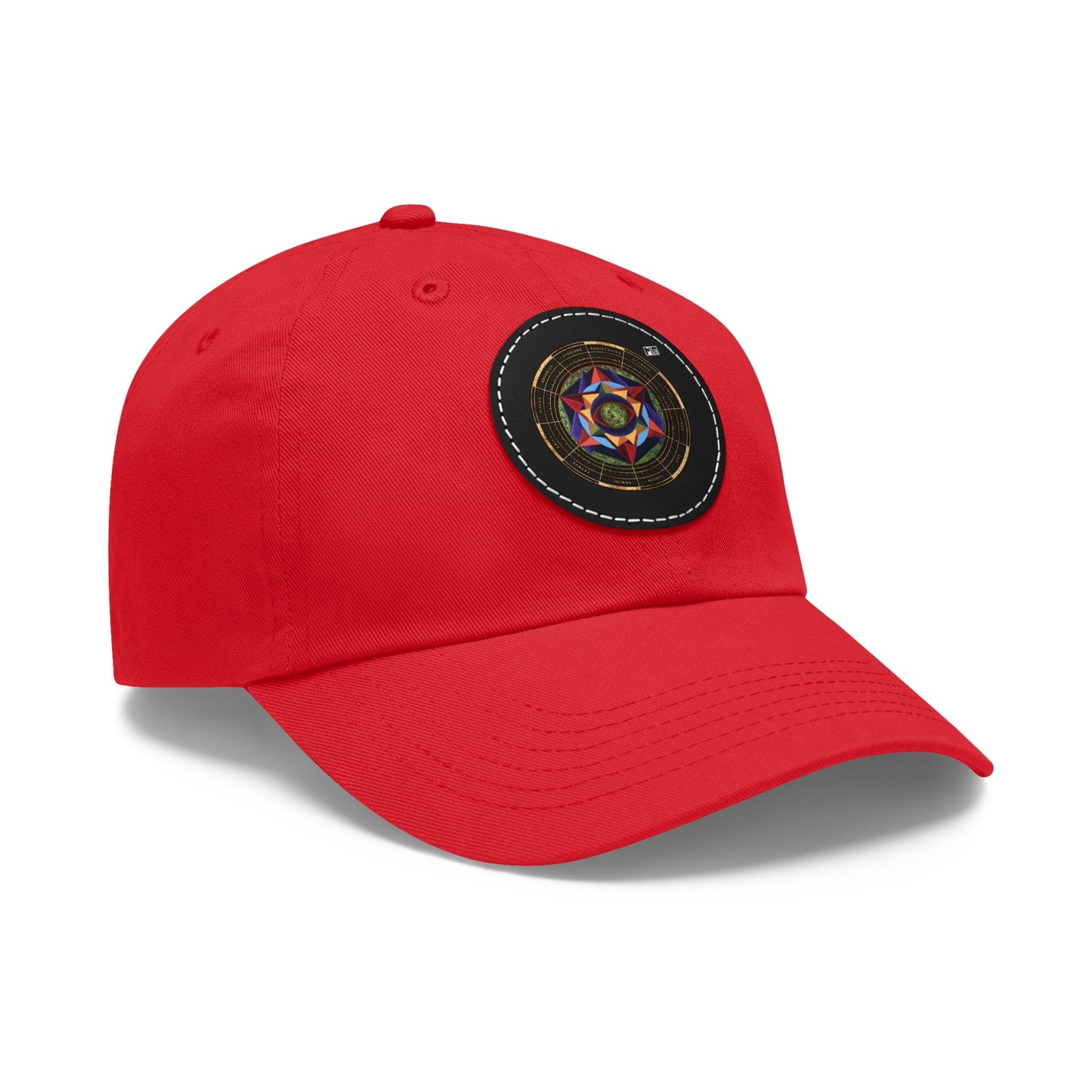 Dad Hat with Leather Patch (Round) "Harmonic Progression" in C