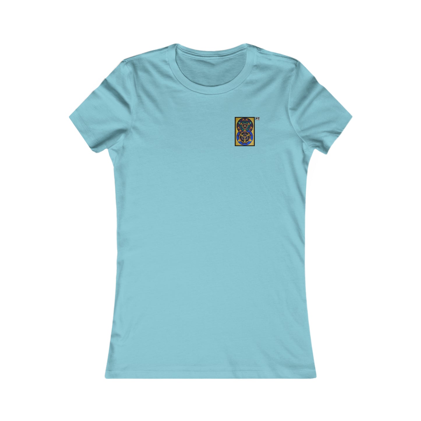 Women's Favorite Tee colorfulmusic: E represented in yellow with a dominant fifth