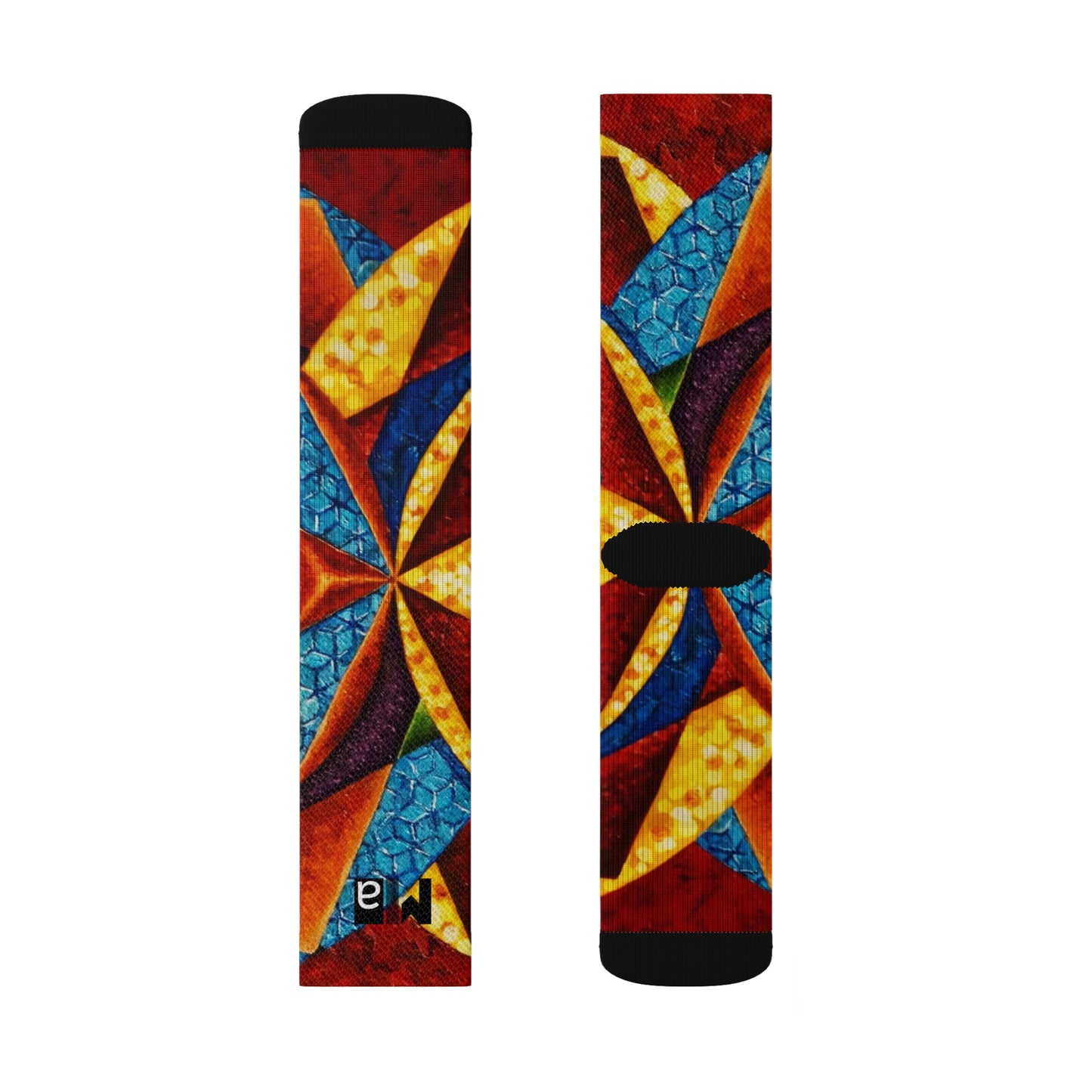 Sublimation Socks Tough Cases Colorful music: c  represented in red with a dominant fifth - "Primary Nahuales"