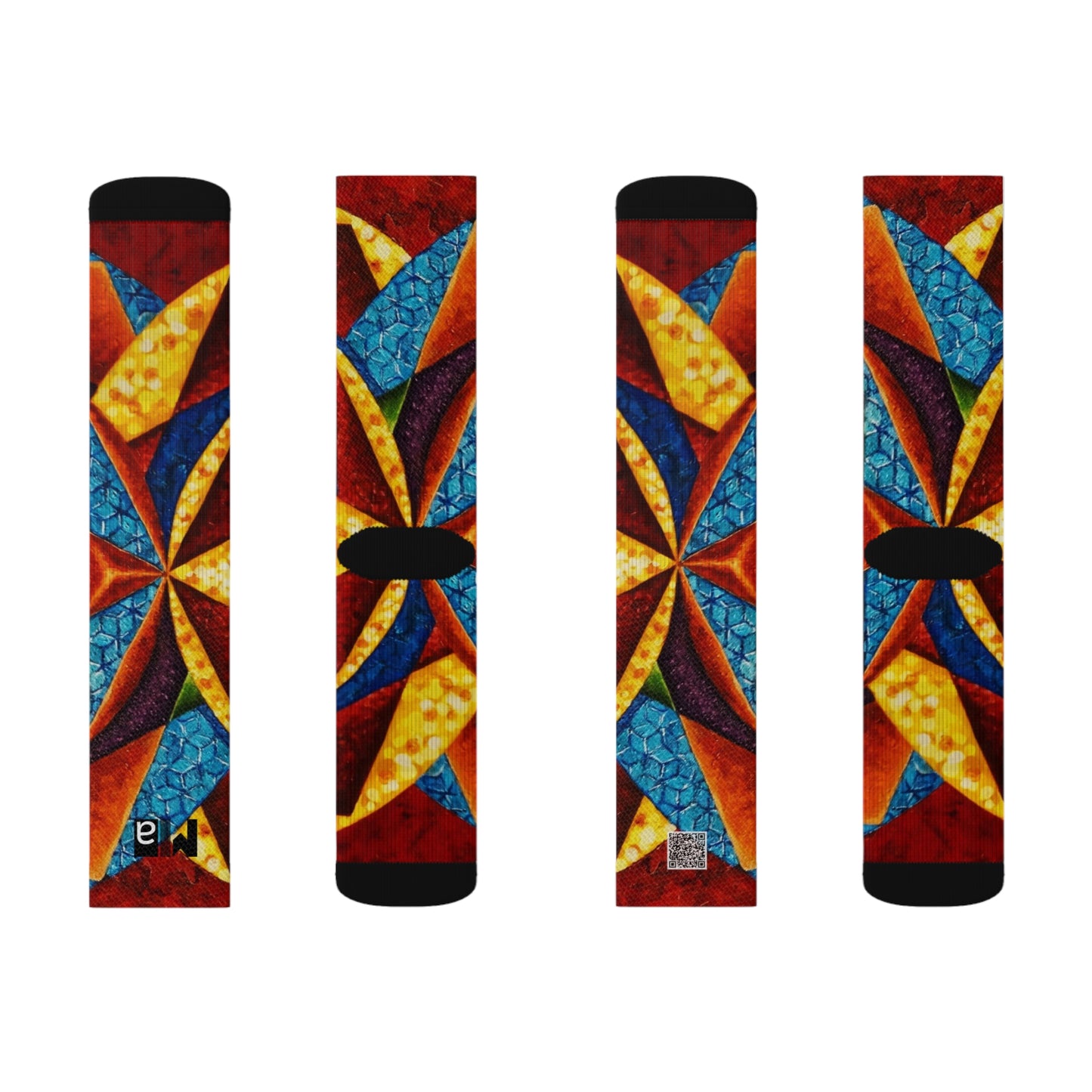 Sublimation Socks Tough Cases Colorful music: c  represented in red with a dominant fifth - "Primary Nahuales"