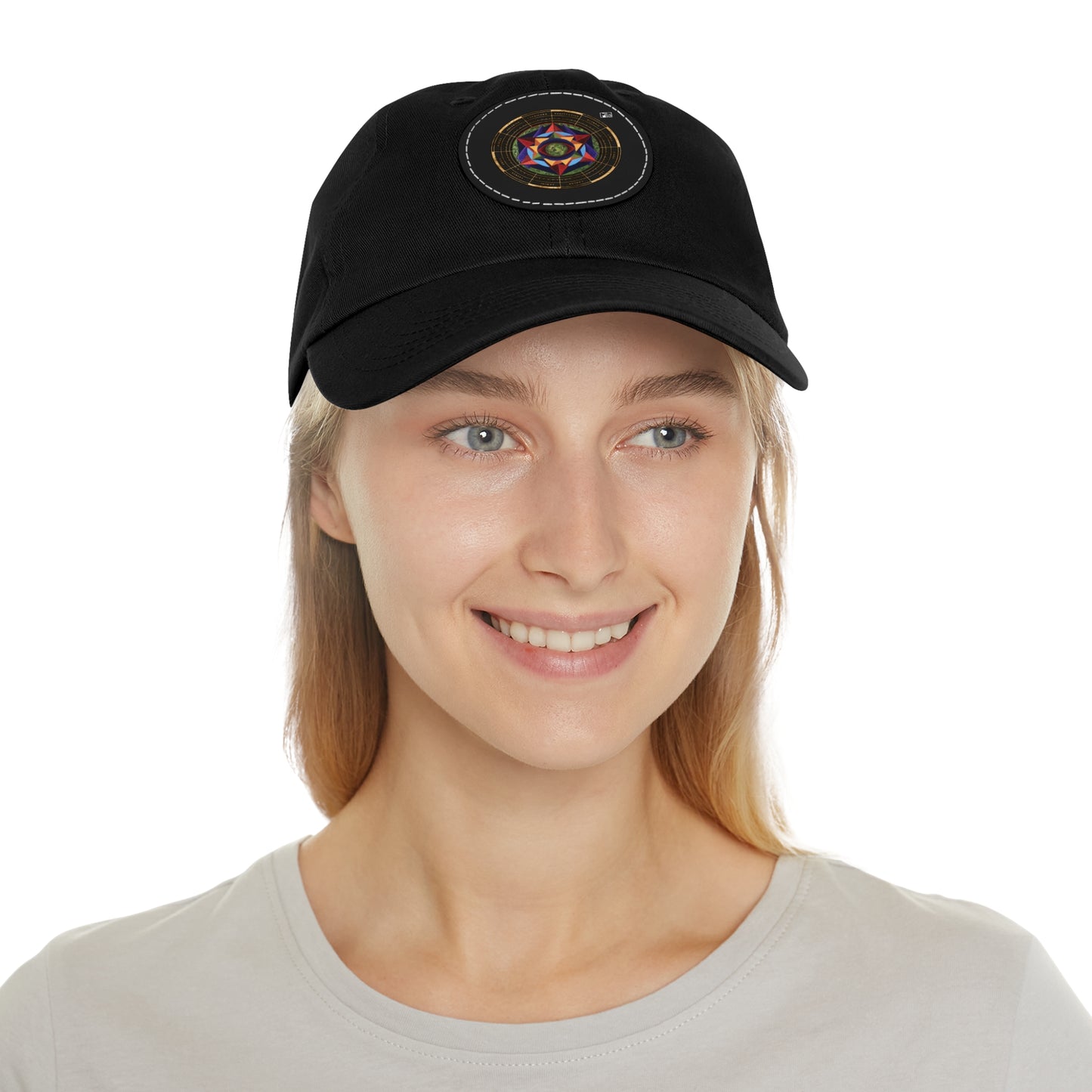 Dad Hat with Leather Patch (Round) "Harmonic Progression" in C