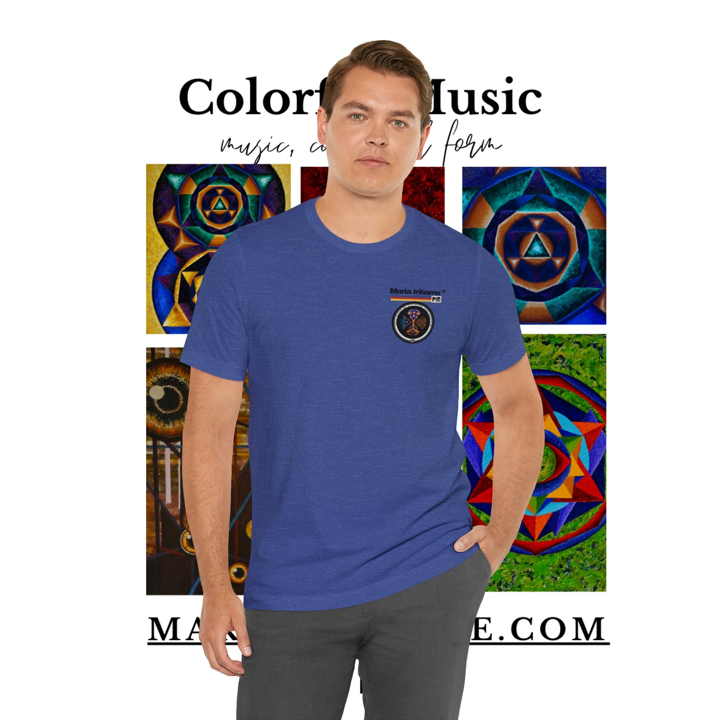 Unisex Jersey Short Sleeve Tee: Colorful music