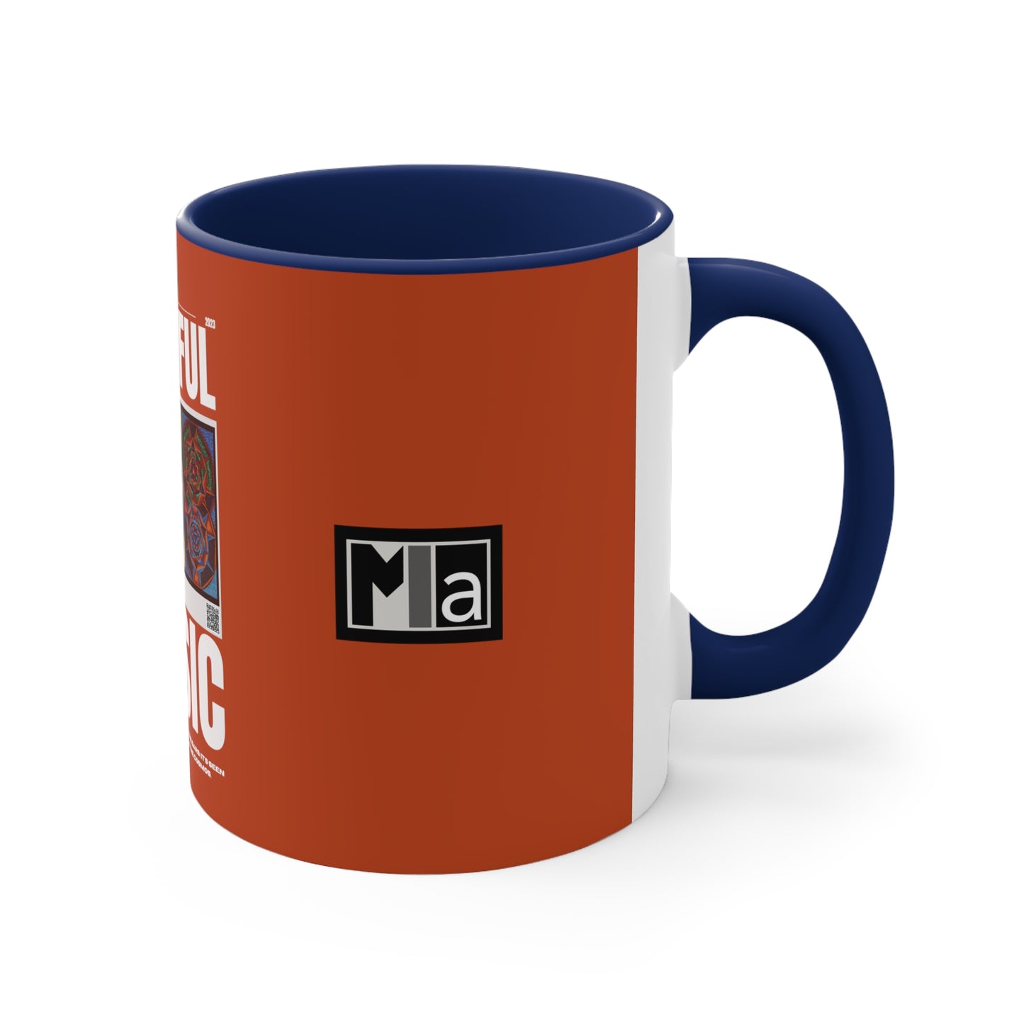 Copy of Accent Coffee Mug, 11oz Colorful Music: G represented in blue with a dominant fifth