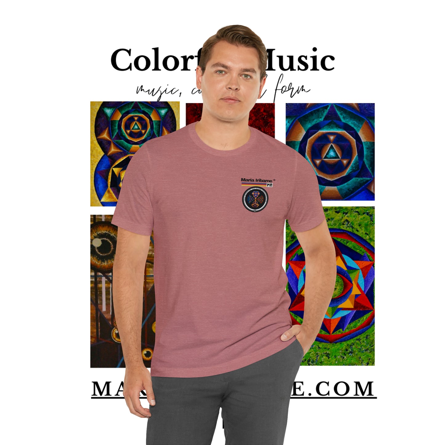 Unisex Jersey Short Sleeve Tee: Colorful music