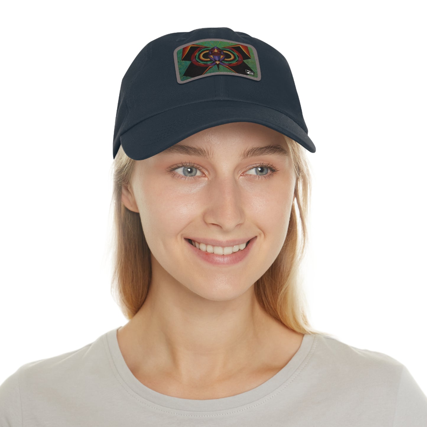 Dad Hat with Leather Patch (Rectangle) Colorful music: "Monarch" in F#