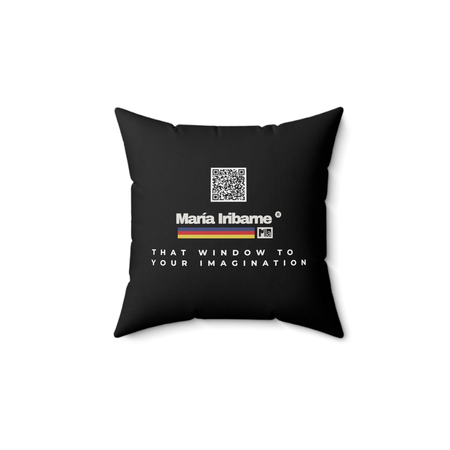 Spun Polyester Square Pillow: Colorful music: "Butterfly Nahual" in D Major