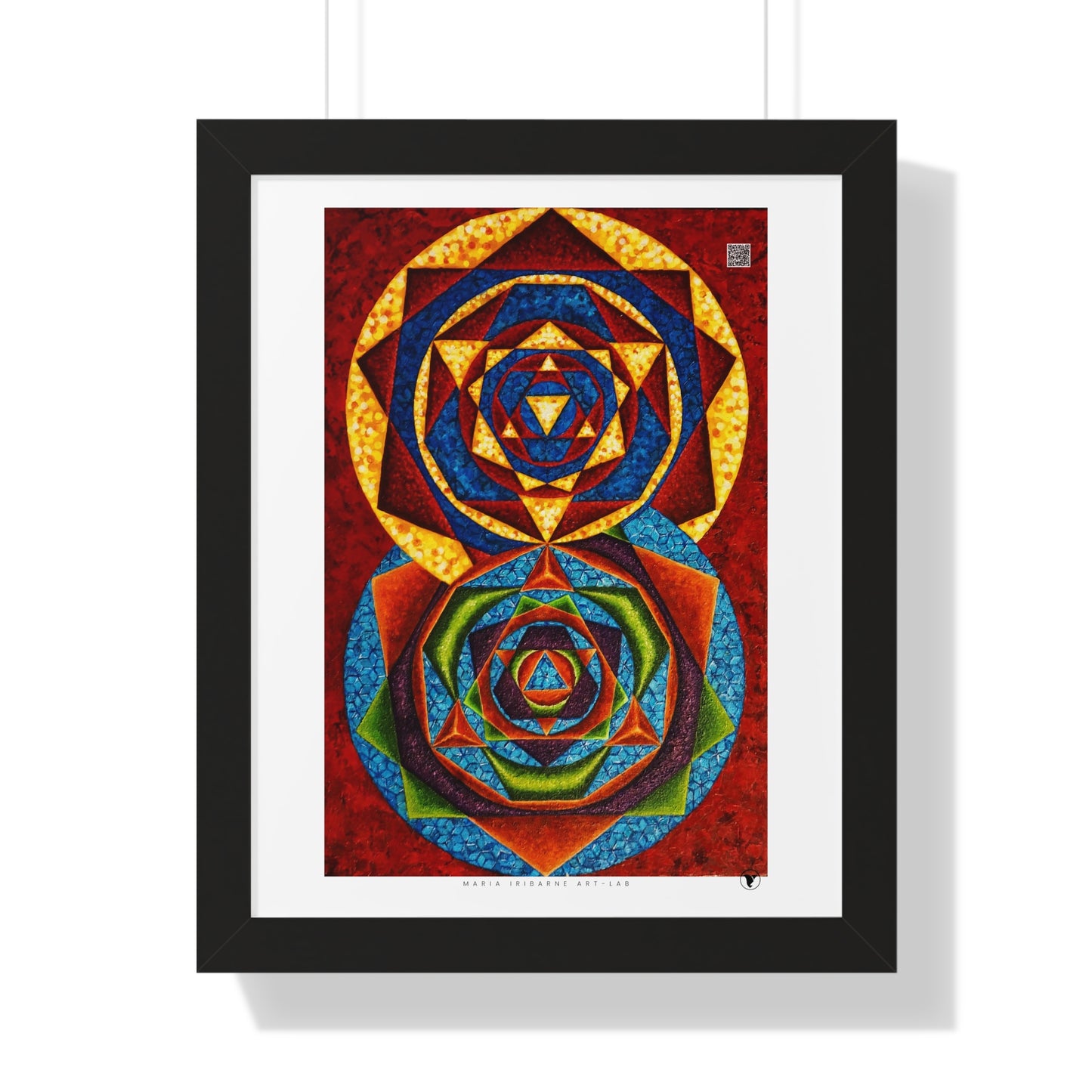 Framed Vertical Poster: colorful music C