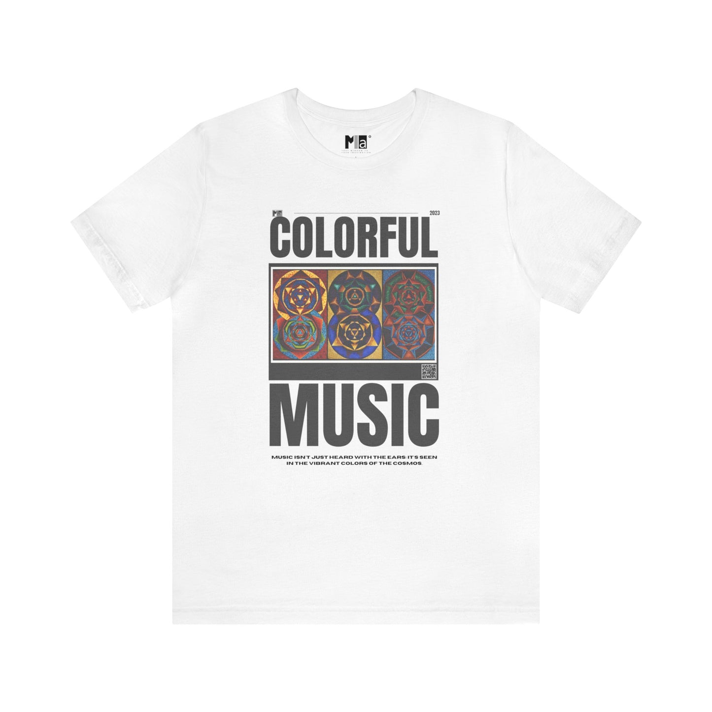 Unisex Jersey Short Sleeve Tee Color ful music: chords  C E & G