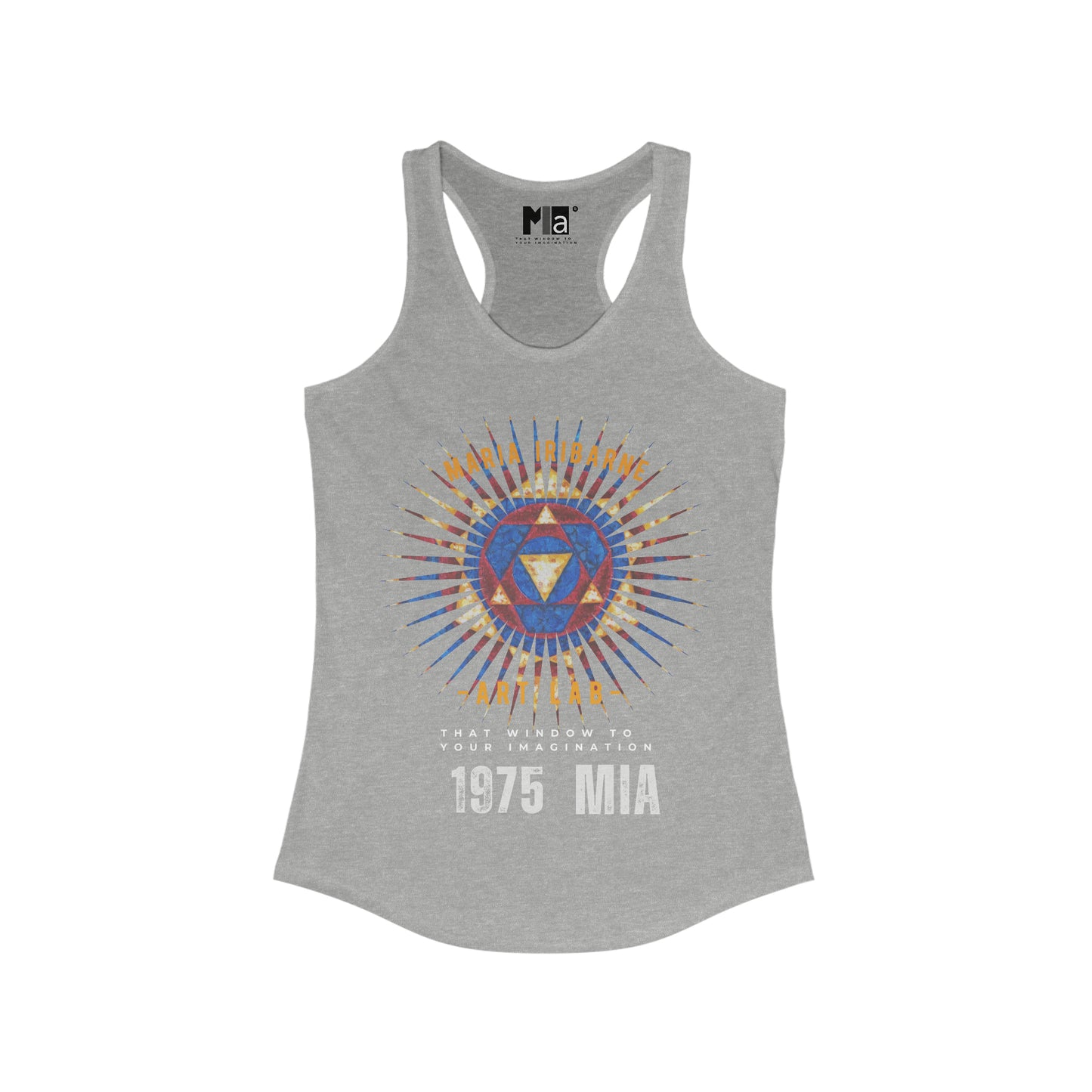 Women's Ideal Racerback Tank: colorful music