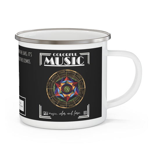 Enamel Camping Mug: "Harmonic Progression" in F  & "Harmonic Progression" in C