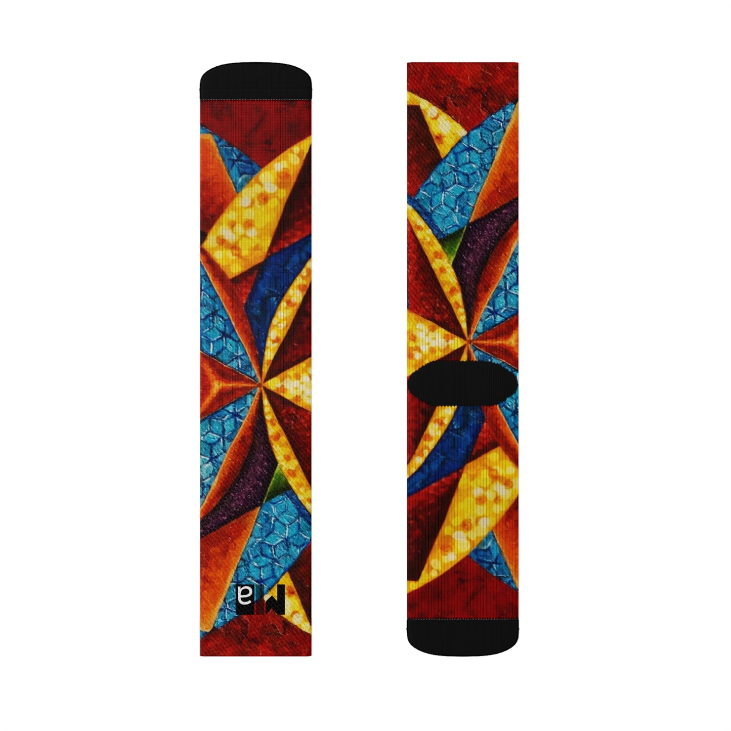 Sublimation Socks Tough Cases Colorful music: c  represented in red with a dominant fifth - "Primary Nahuales"