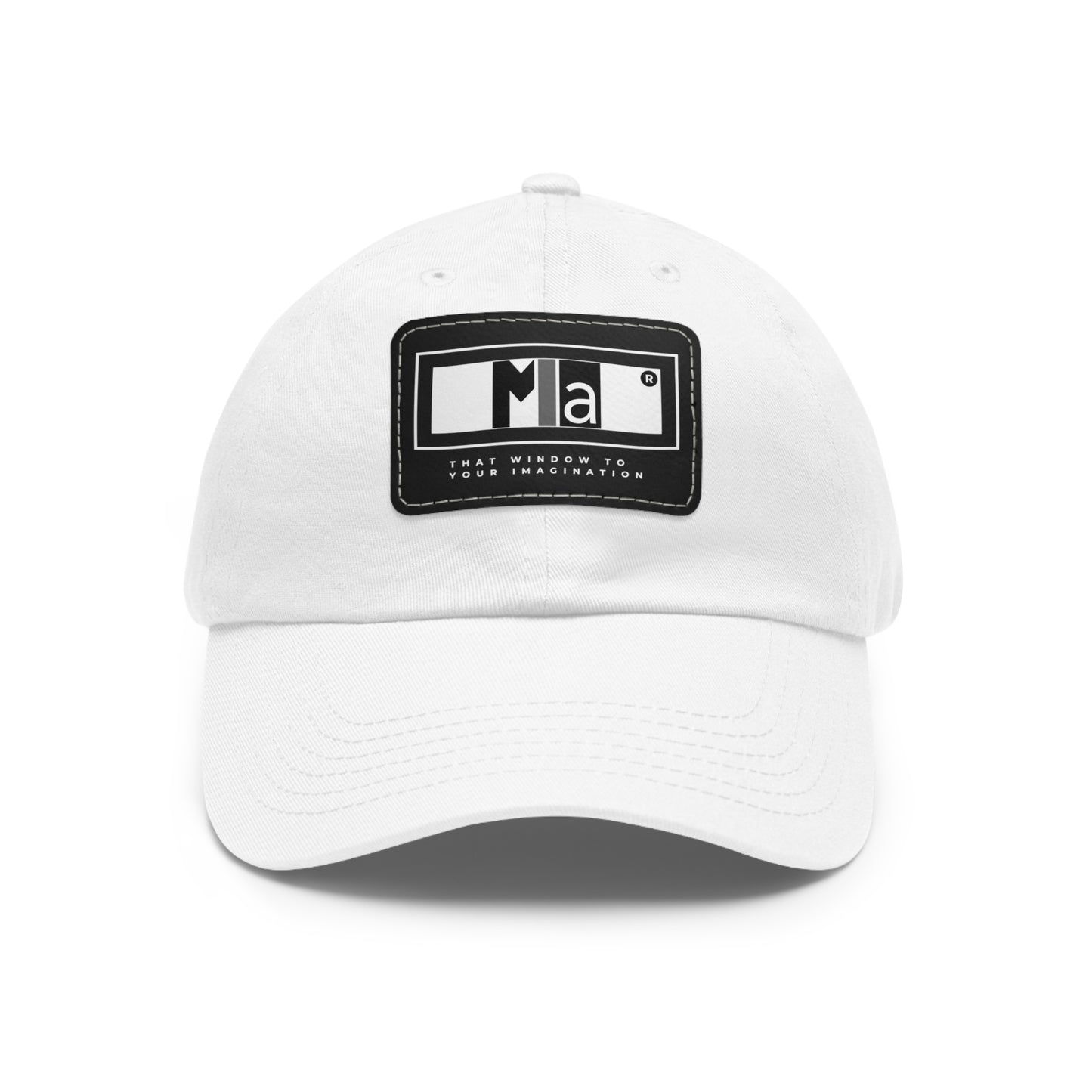 Dad Hat with Leather Patch (Rectangle) Colorful music: "MIa