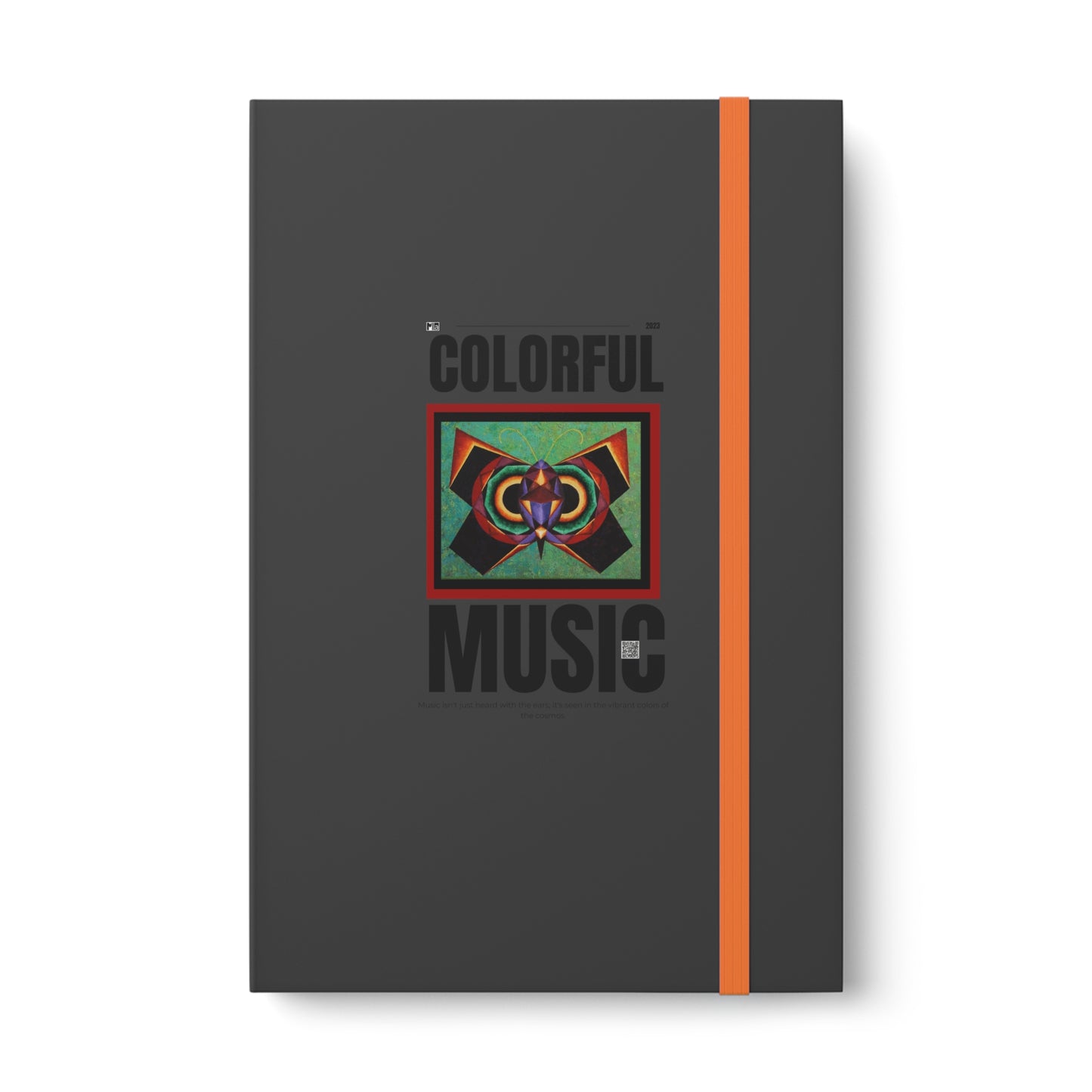 Color Contrast Notebook - Ruled: colorful music