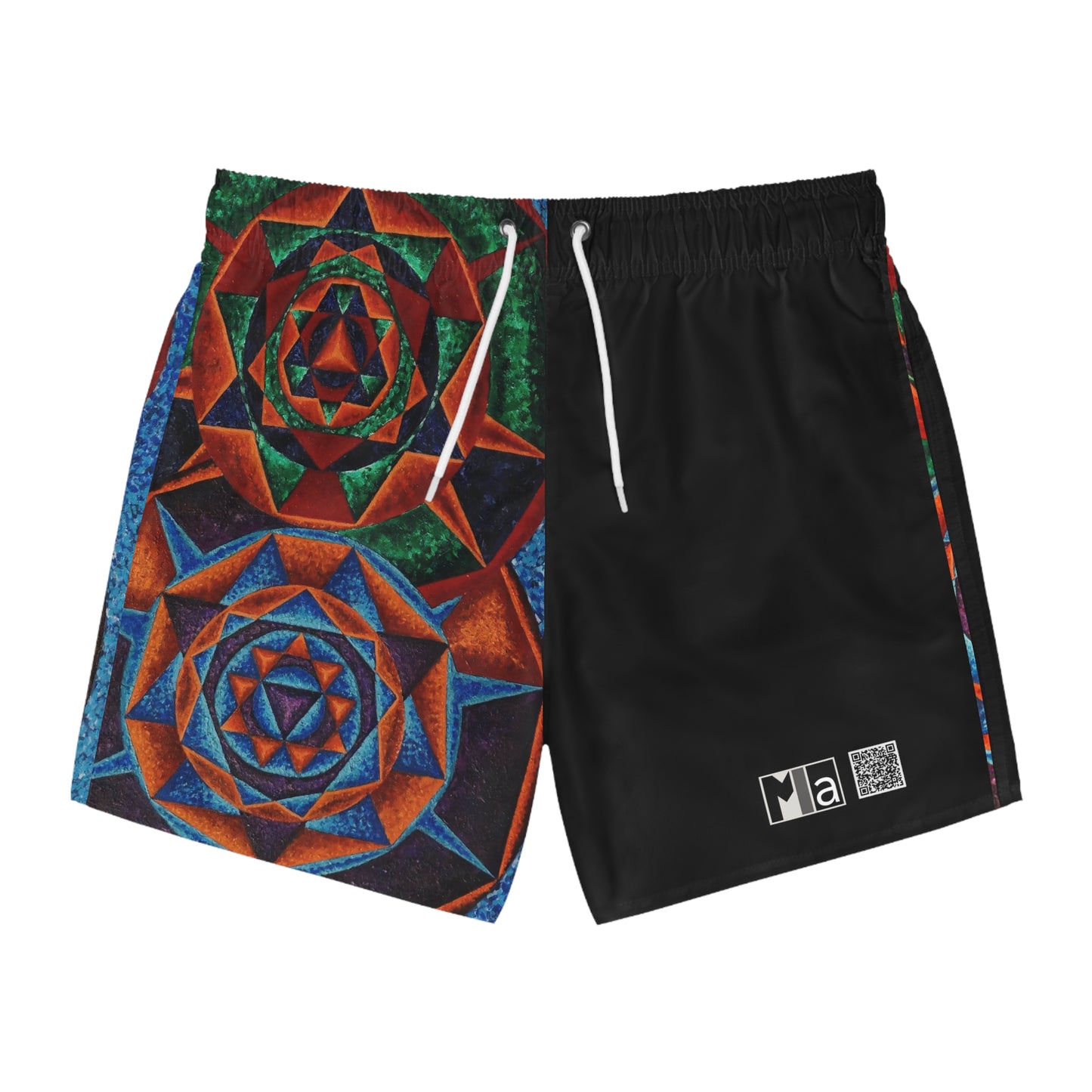 Swim Trunks (AOP) colorful music G