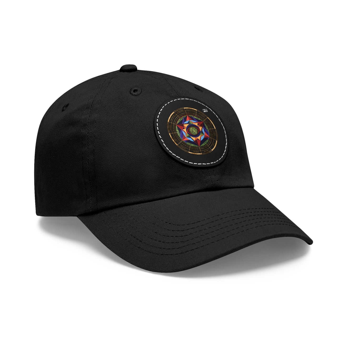 Dad Hat with Leather Patch (Round) "Harmonic Progression" in C