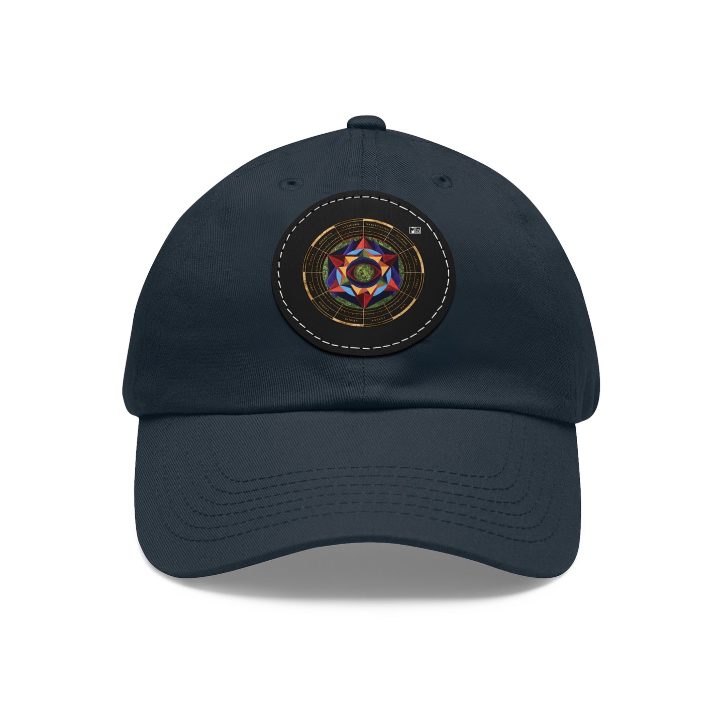 Dad Hat with Leather Patch (Round) "Harmonic Progression" in C