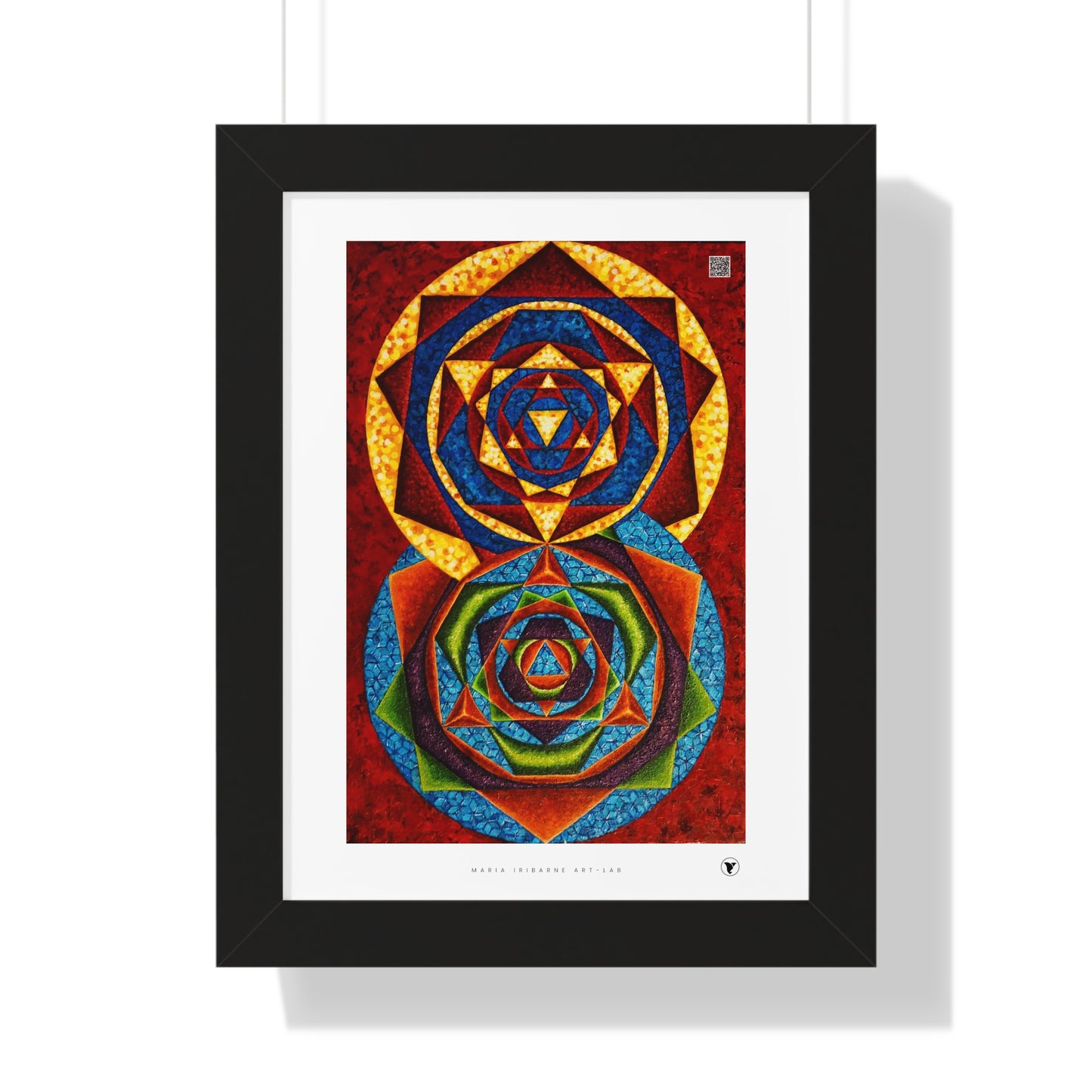 Framed Vertical Poster: colorful music C