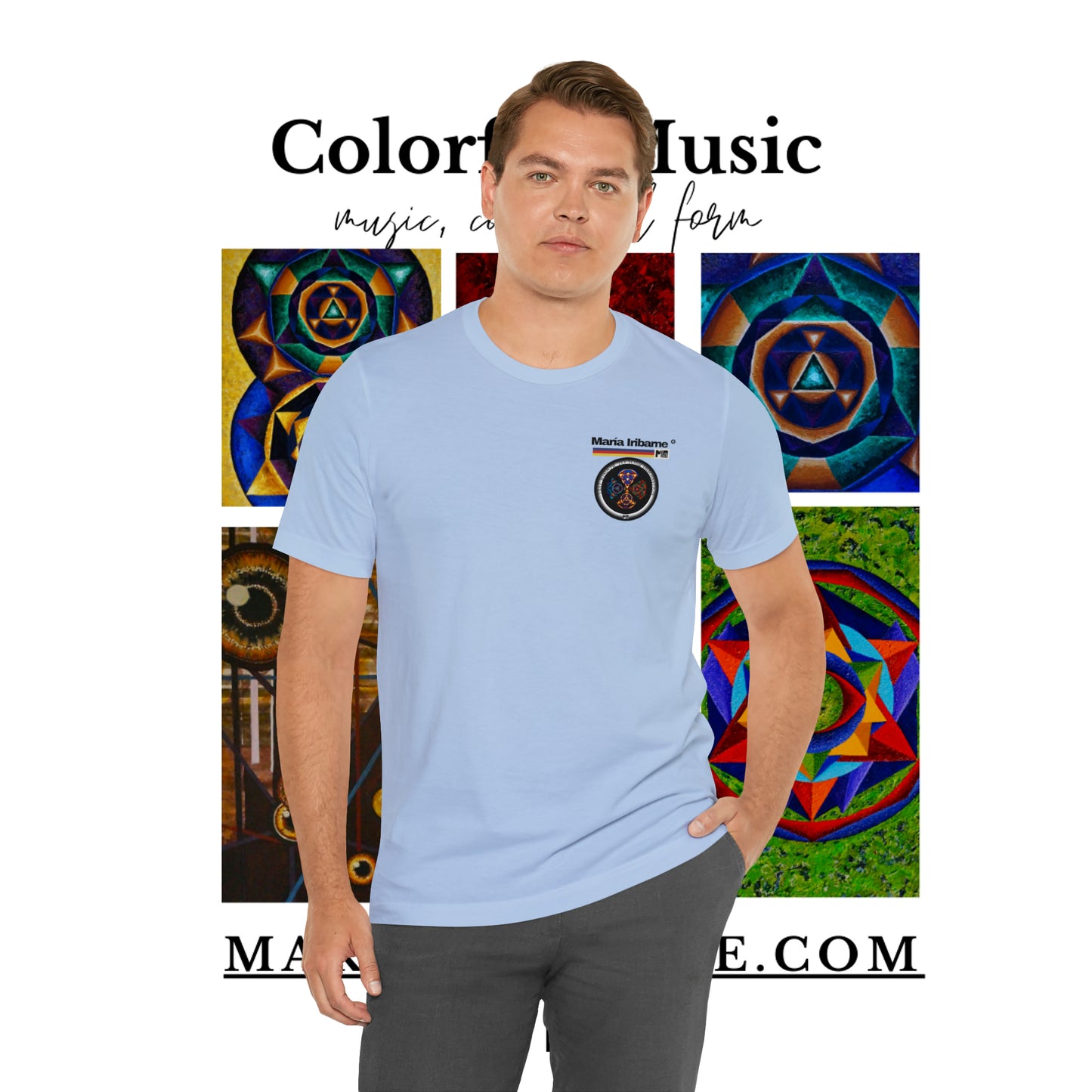 Unisex Jersey Short Sleeve Tee: Colorful music