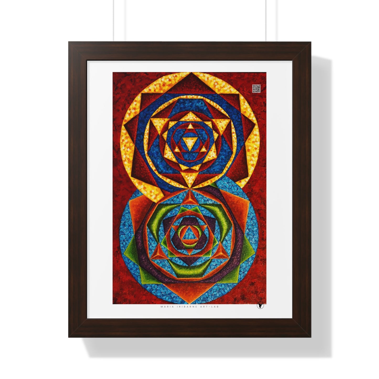 Framed Vertical Poster: colorful music C