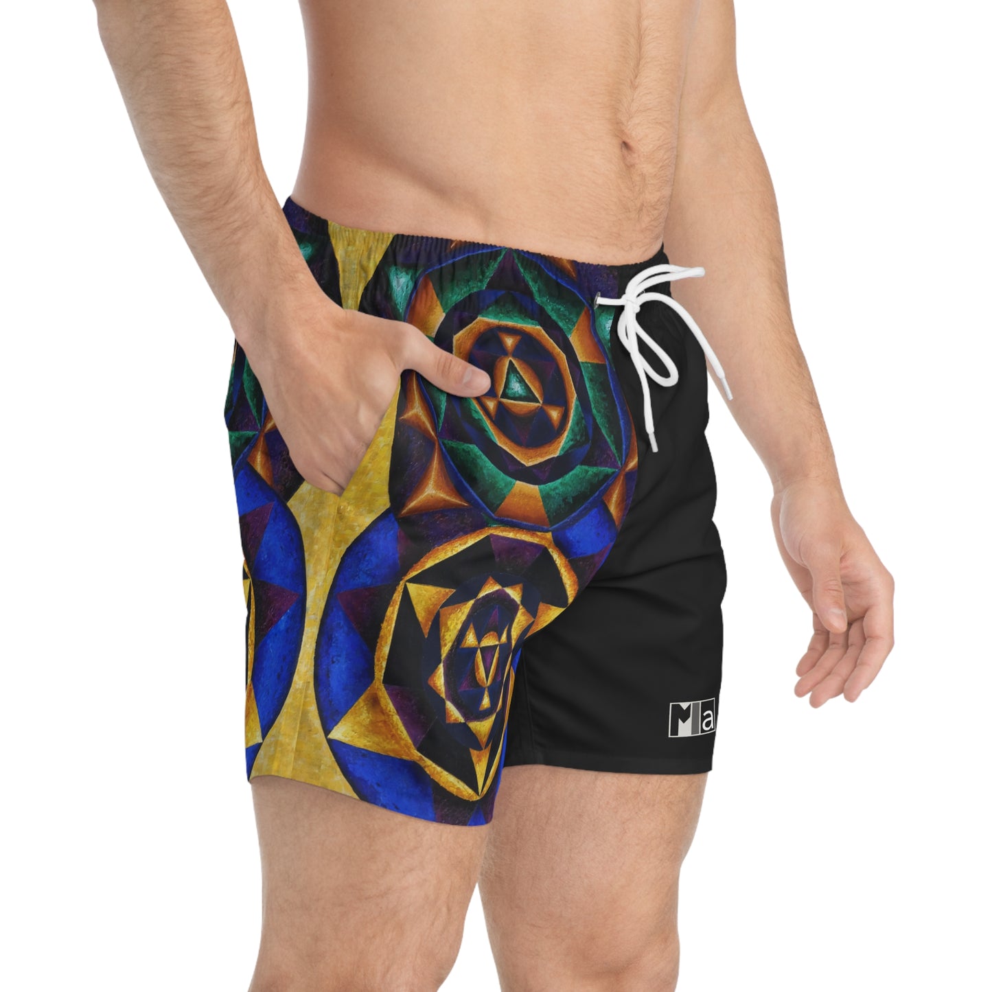 Swim Trunks (AOP) colorful music