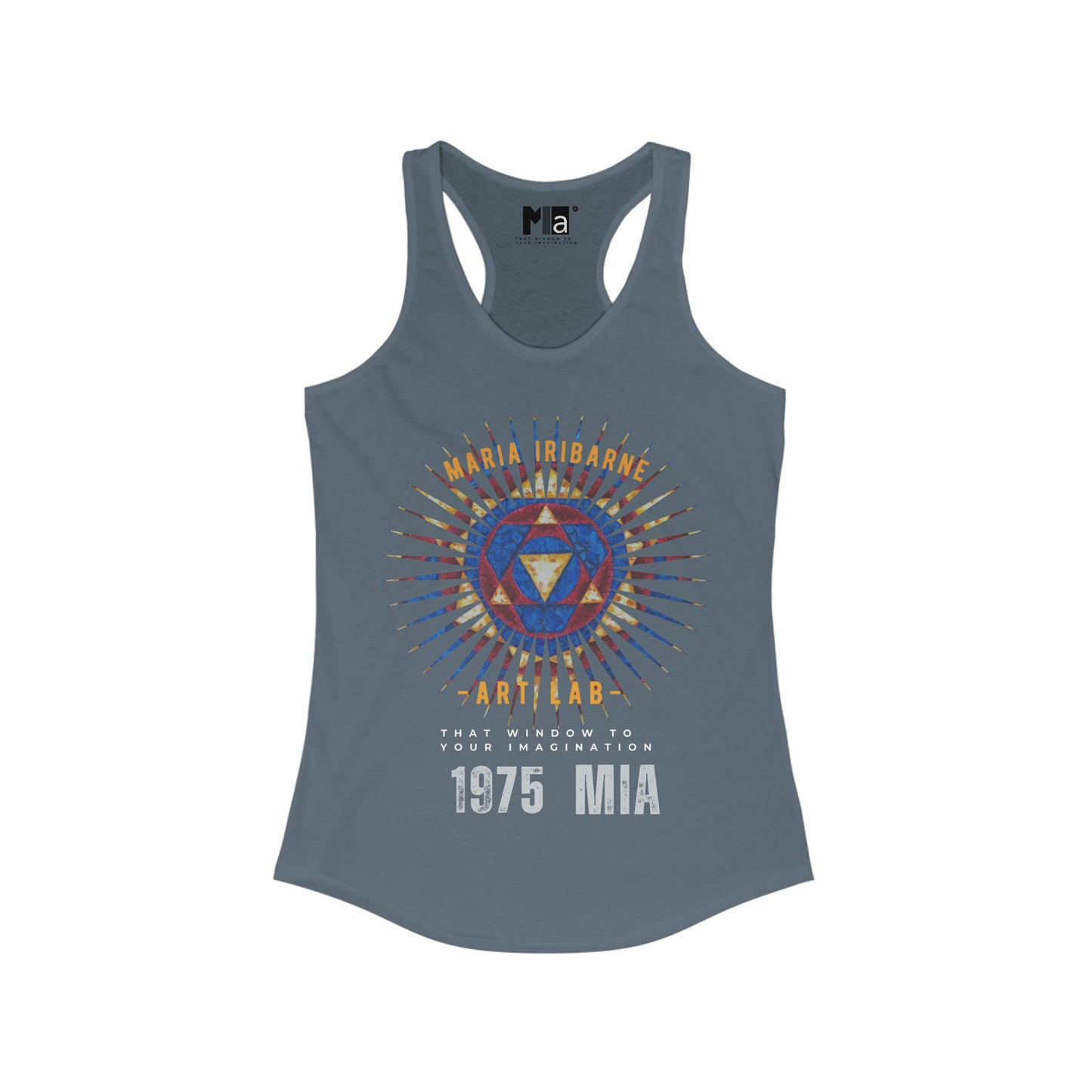 Women's Ideal Racerback Tank: colorful music