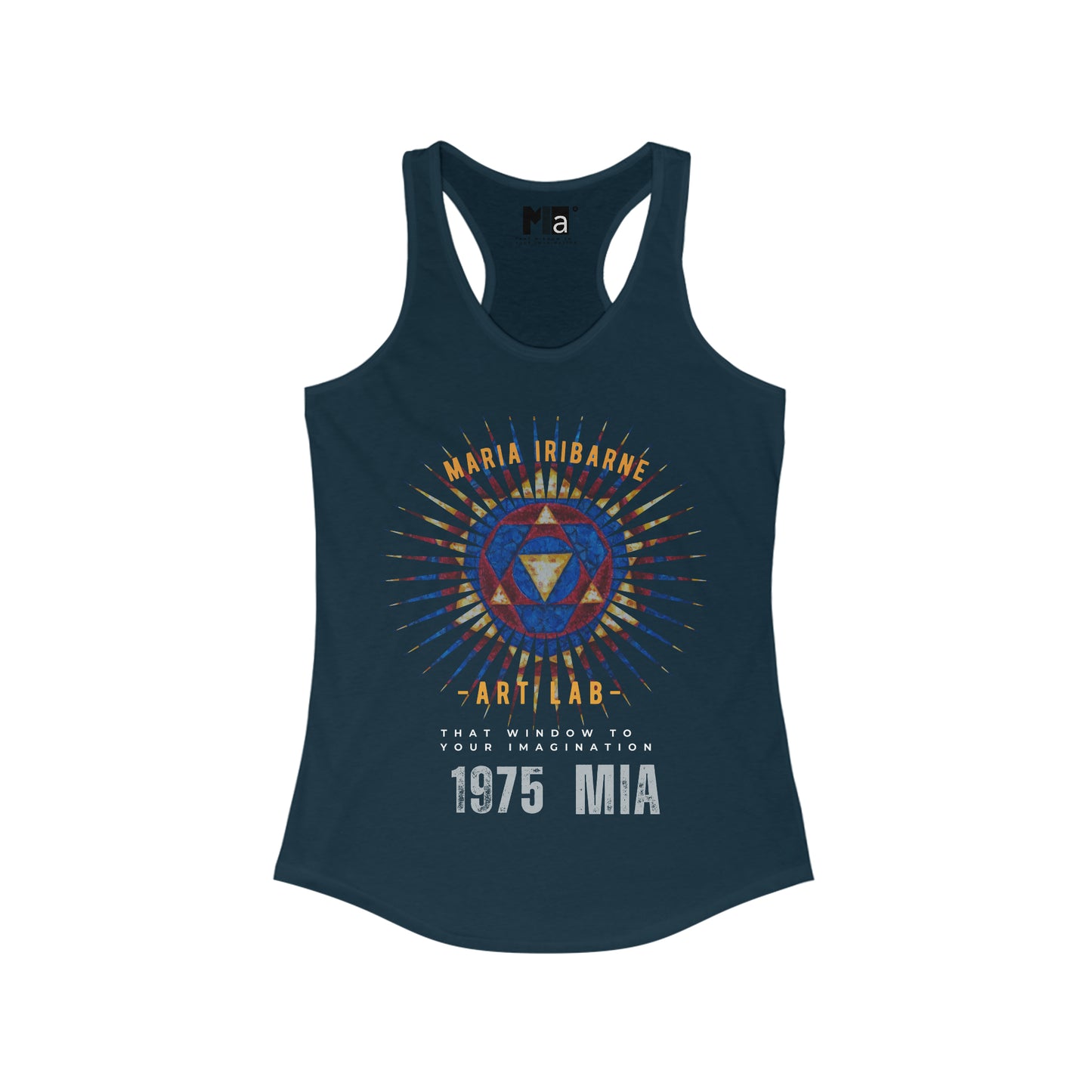 Women's Ideal Racerback Tank: colorful music