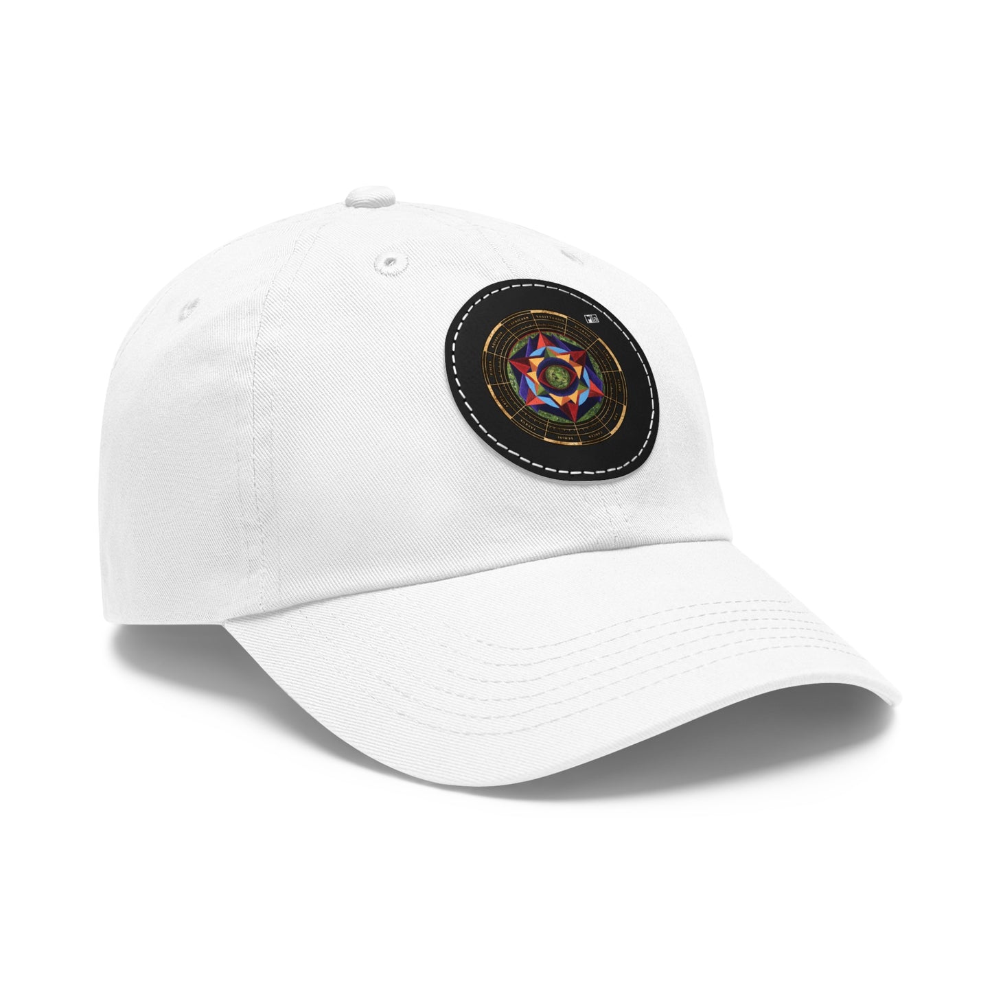 Dad Hat with Leather Patch (Round) "Harmonic Progression" in C