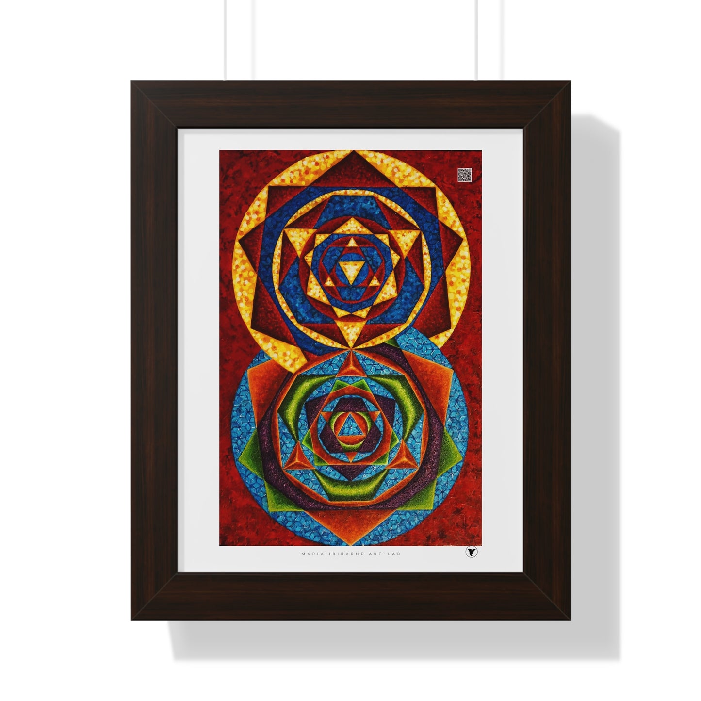 Framed Vertical Poster: colorful music C