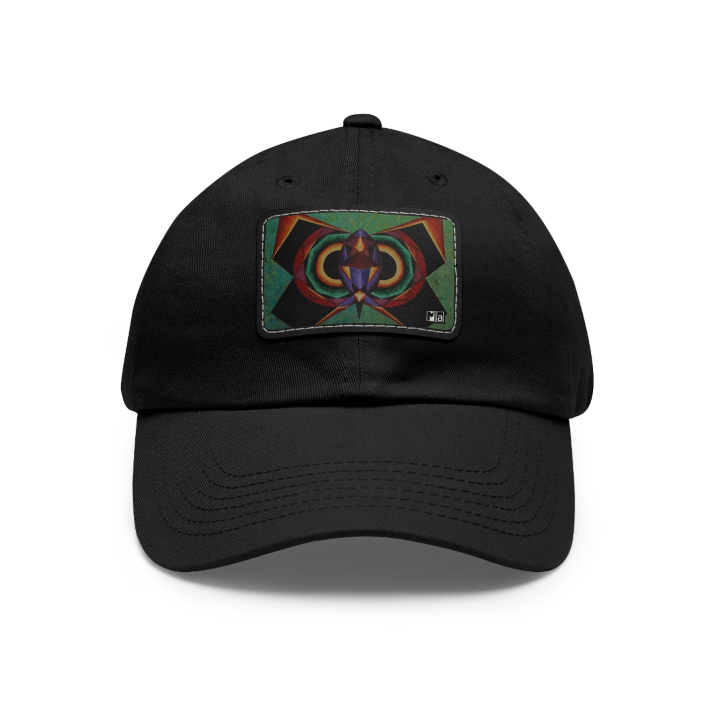 Dad Hat with Leather Patch (Rectangle) Colorful music: "Monarch" in F#