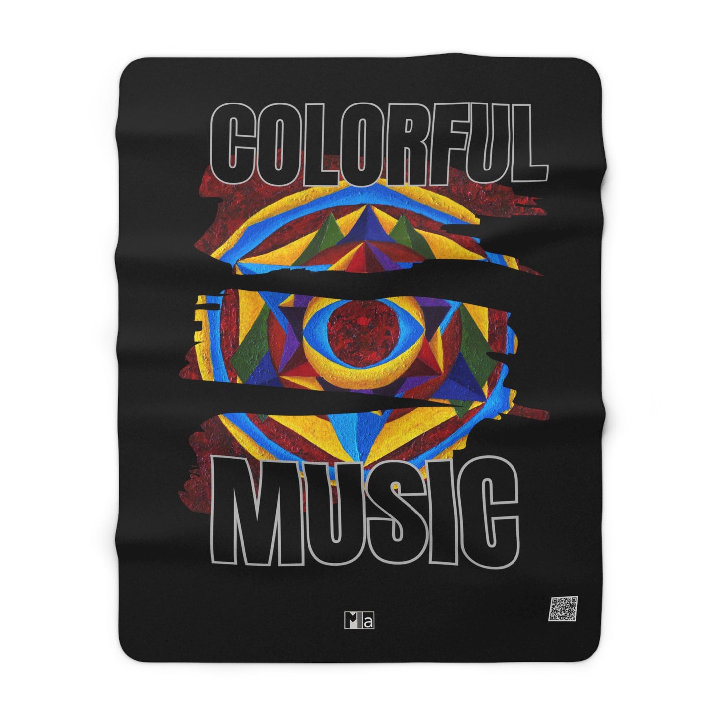 Copy of Sherpa Fleece Blanket Colorful Music:  "Harmonic Progression" in C