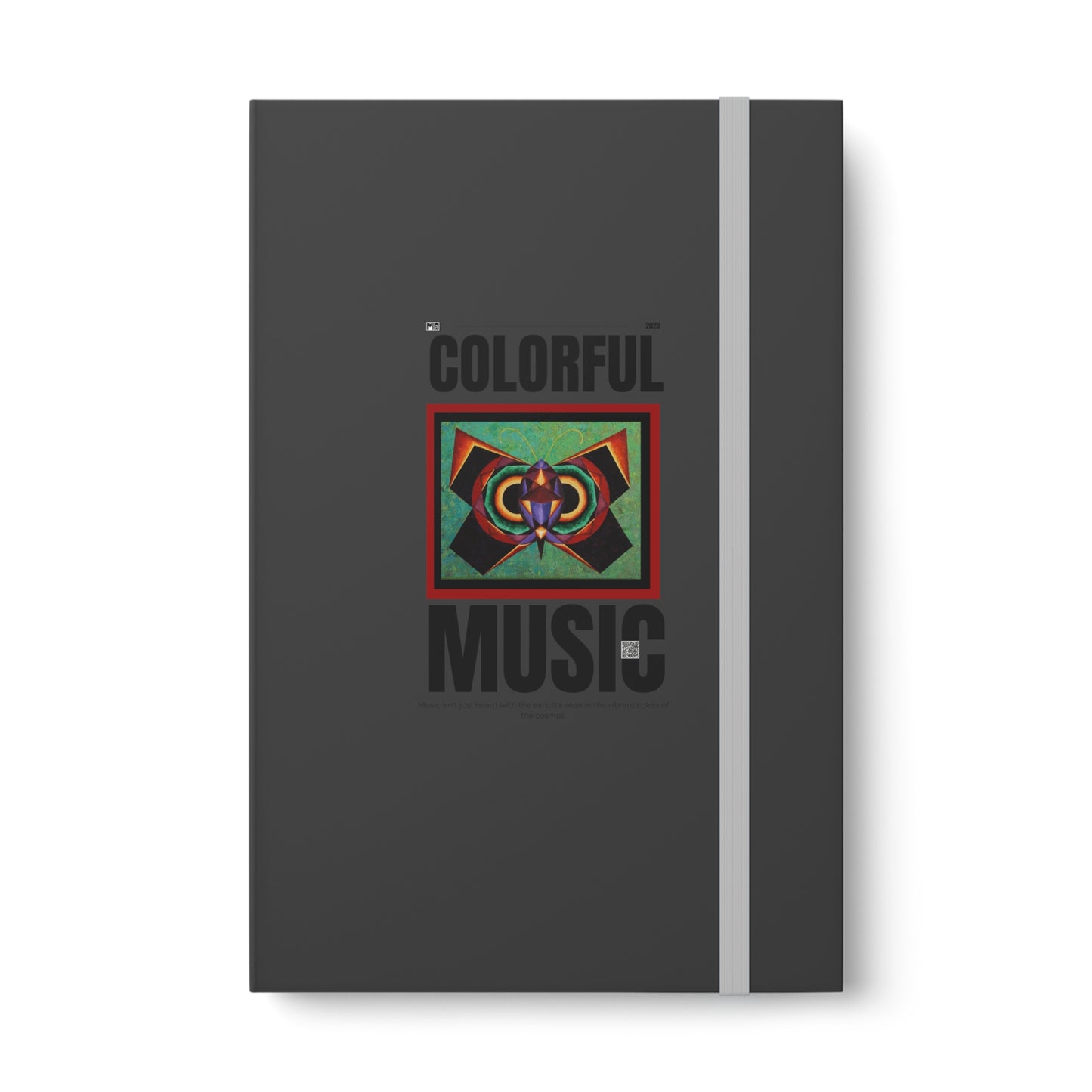 Color Contrast Notebook - Ruled: colorful music