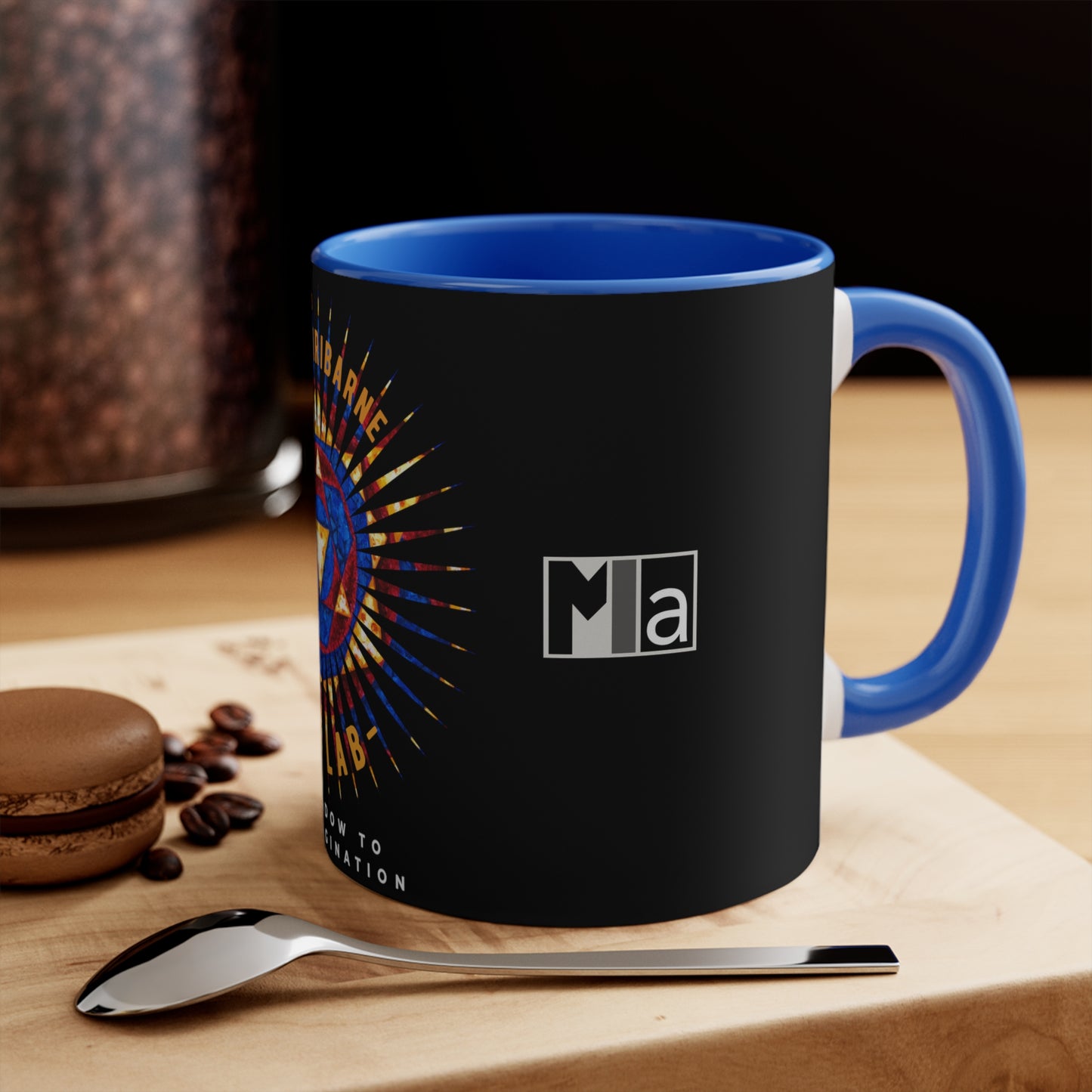 11oz Accent Mug Colorful music: chords of C and F