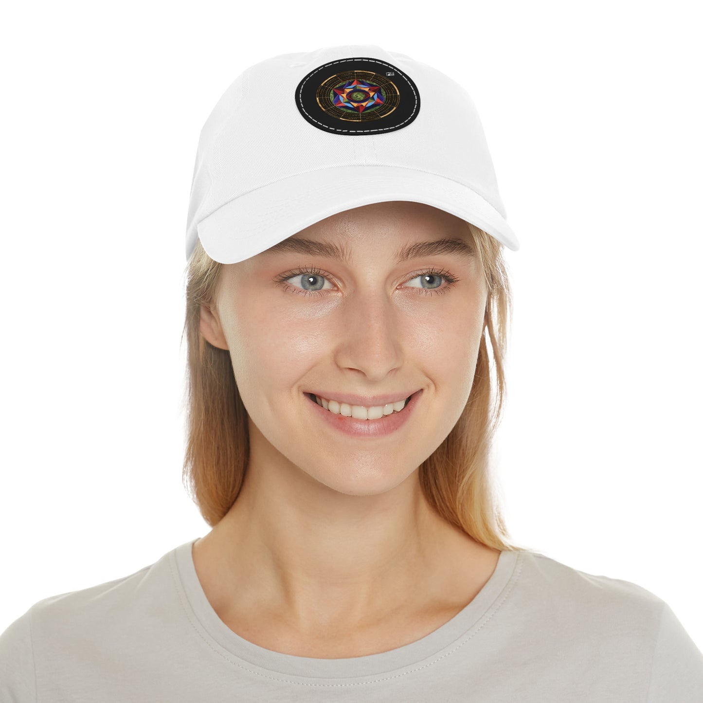 Dad Hat with Leather Patch (Round) "Harmonic Progression" in C