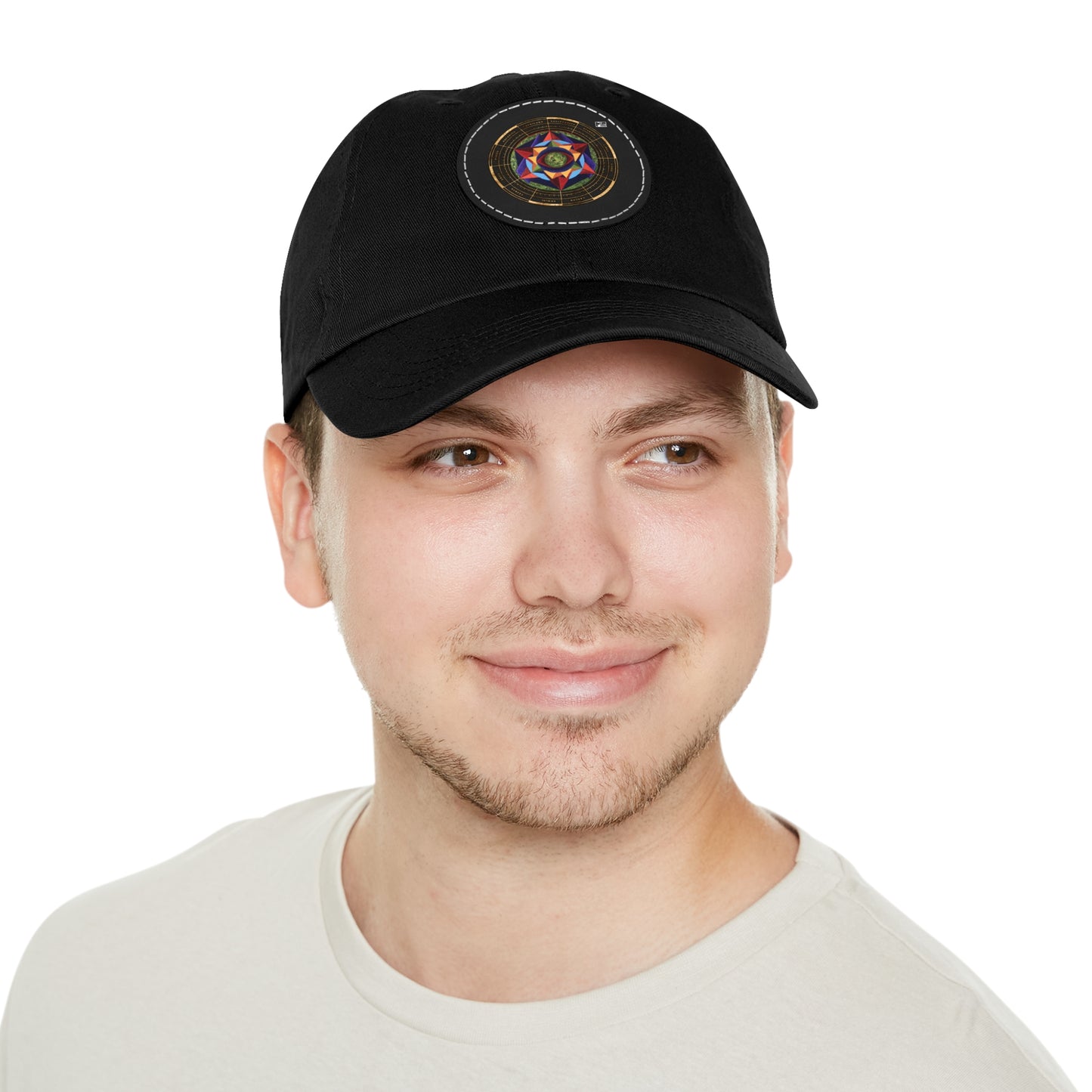 Dad Hat with Leather Patch (Round) "Harmonic Progression" in C